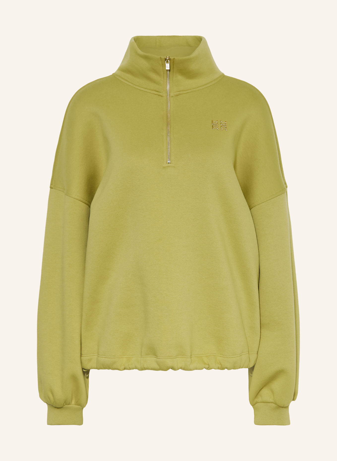 RIANI Half-zip sweatshirt: LIGHT GREEN