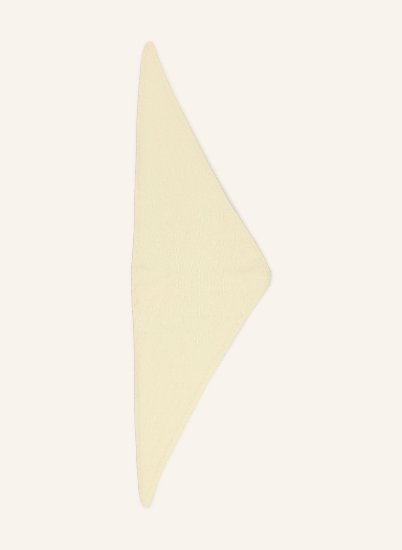 RIANI Triangular scarf with cashmere: LIGHT YELLOW