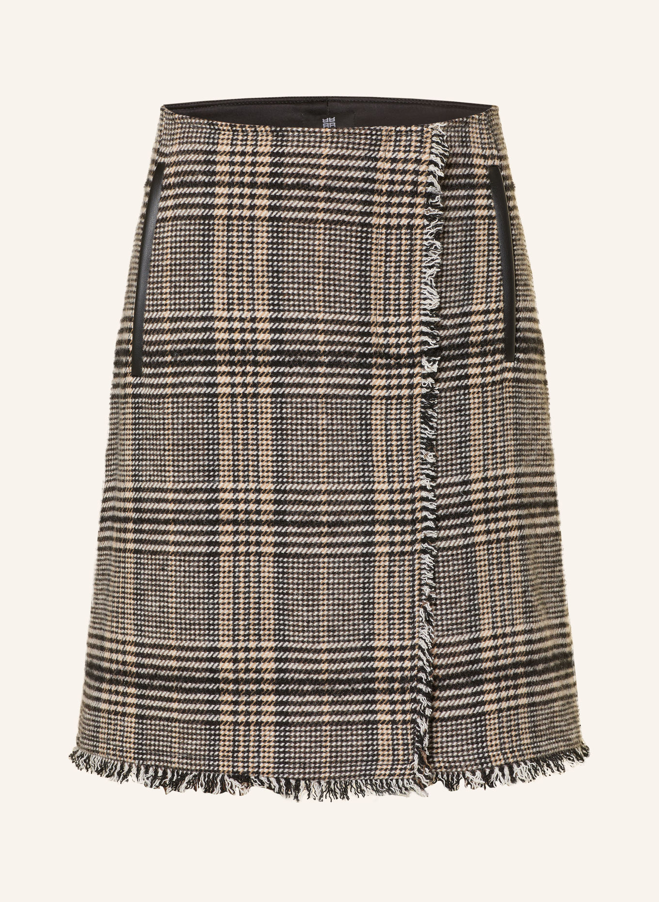 RIANI Rok: ZWART / CAMEL / ECRU