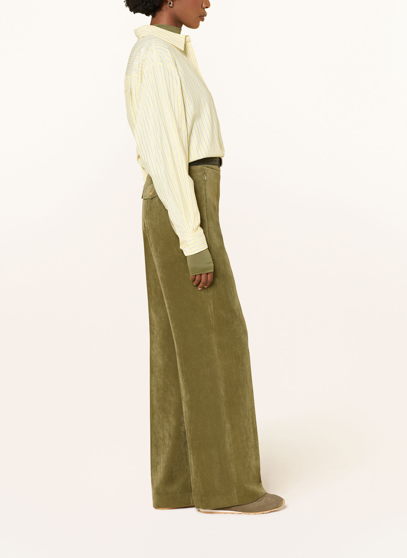 RIANI Marlenehose aus Cord: OLIV