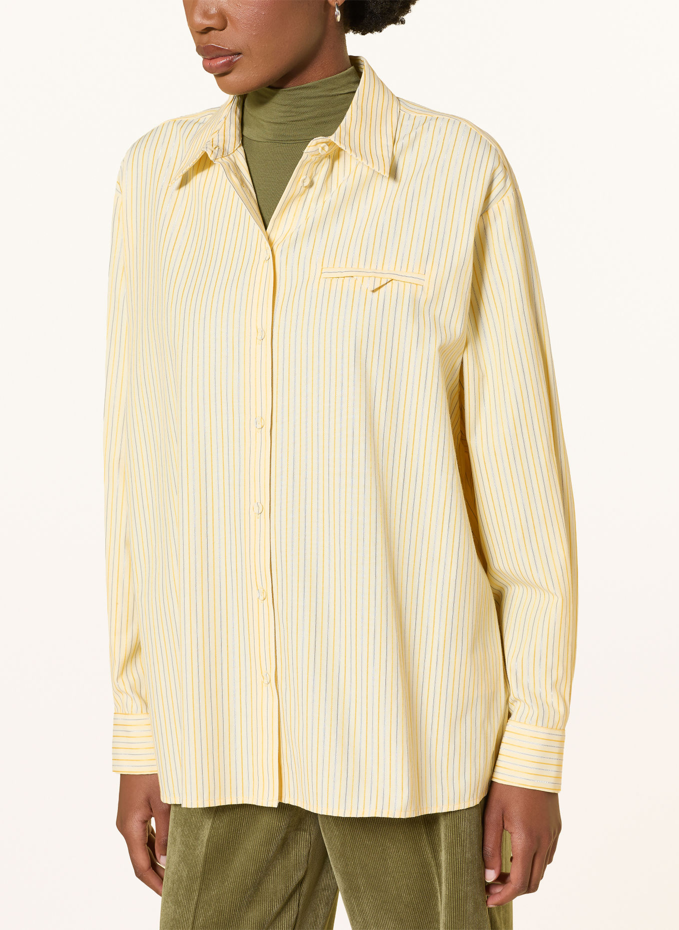 RIANI Overhemdblouse: NEONGEEL / PLATINA / LICHTGEEL