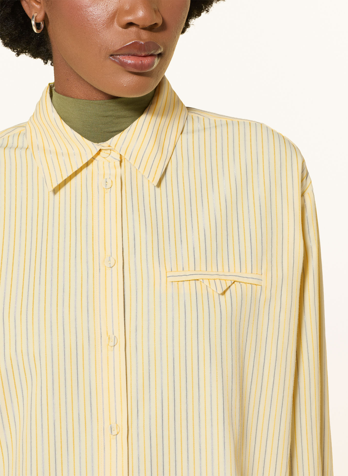 RIANI Overhemdblouse: NEONGEEL / PLATINA / LICHTGEEL