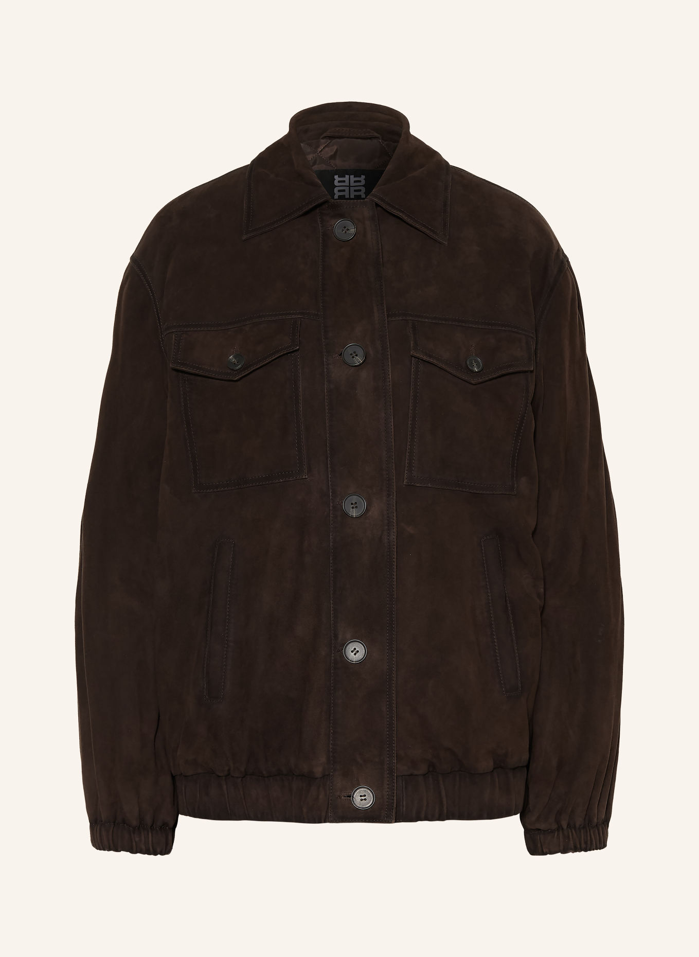 RIANI Lederjacke: DUNKELBRAUN