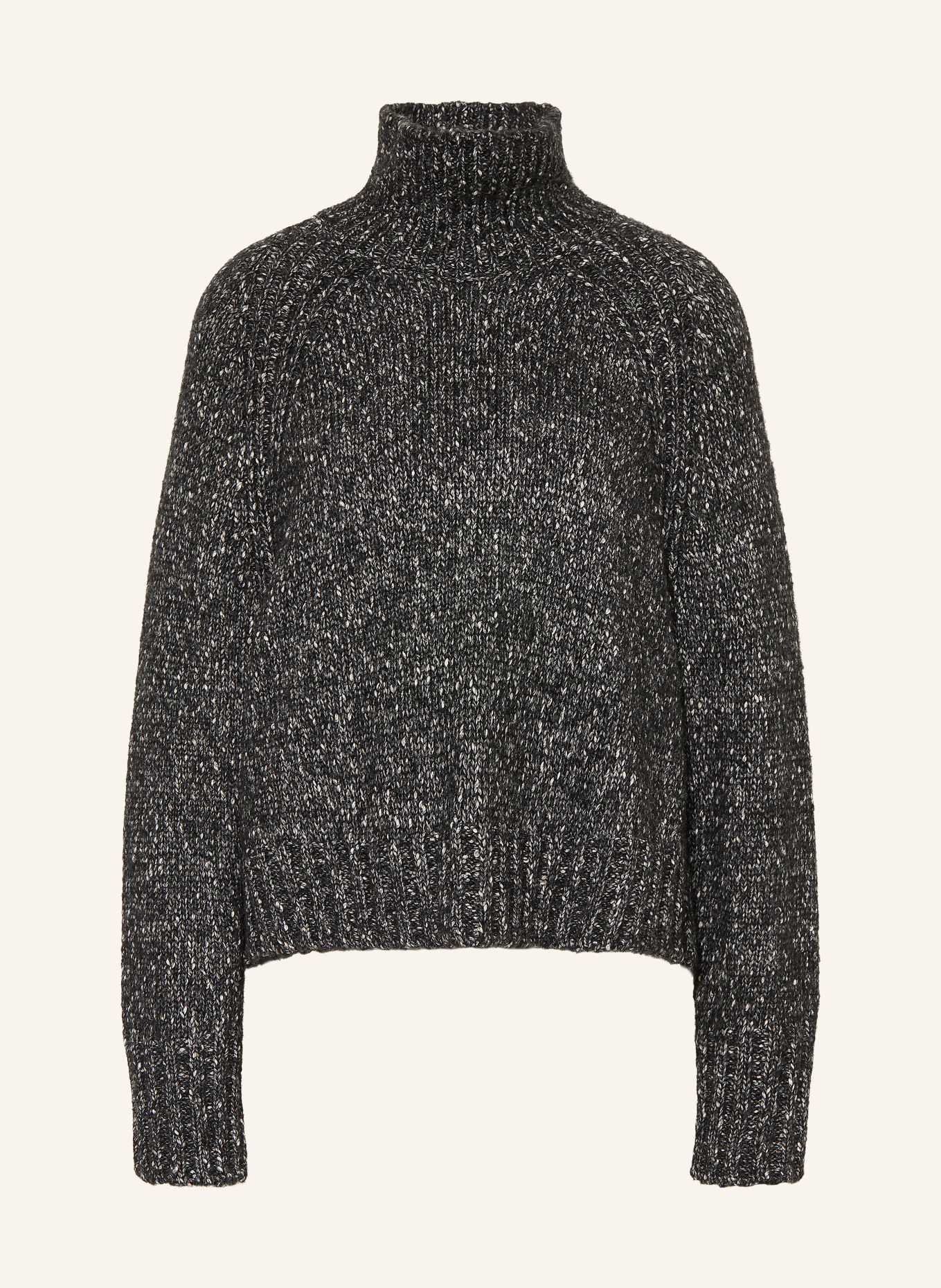 RIANI Rollkragenpullover: SCHWARZ / GRAU / WEISS