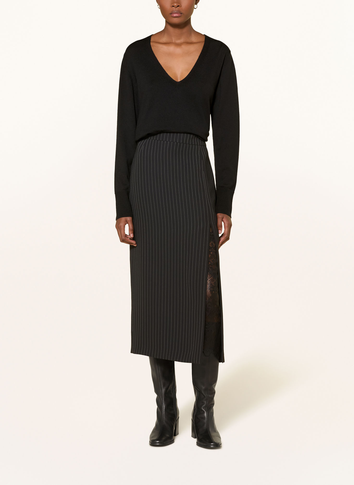 RIANI Merino wool sweaters: BLACK