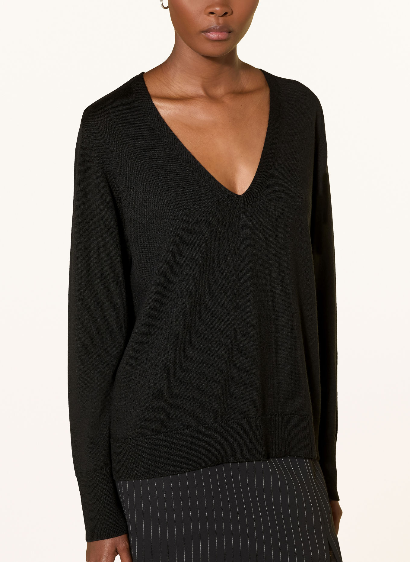 RIANI Merino wool sweaters: BLACK