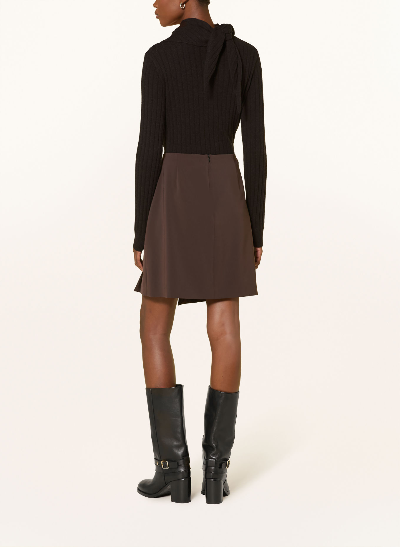 RIANI Pullover mit Merinowolle und Cashmere: DUNKELBRAUN