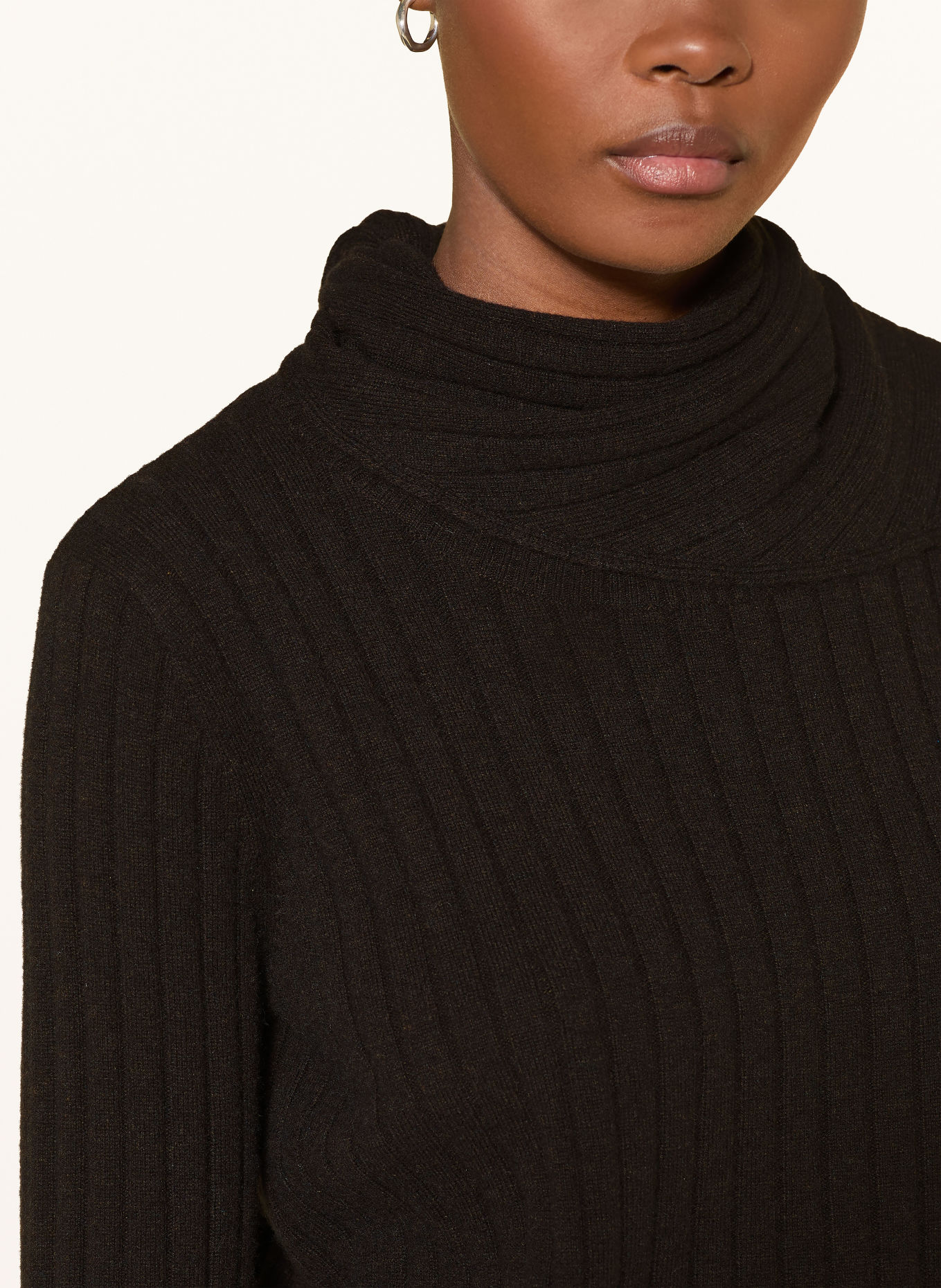 RIANI Pullover mit Merinowolle und Cashmere: DUNKELBRAUN