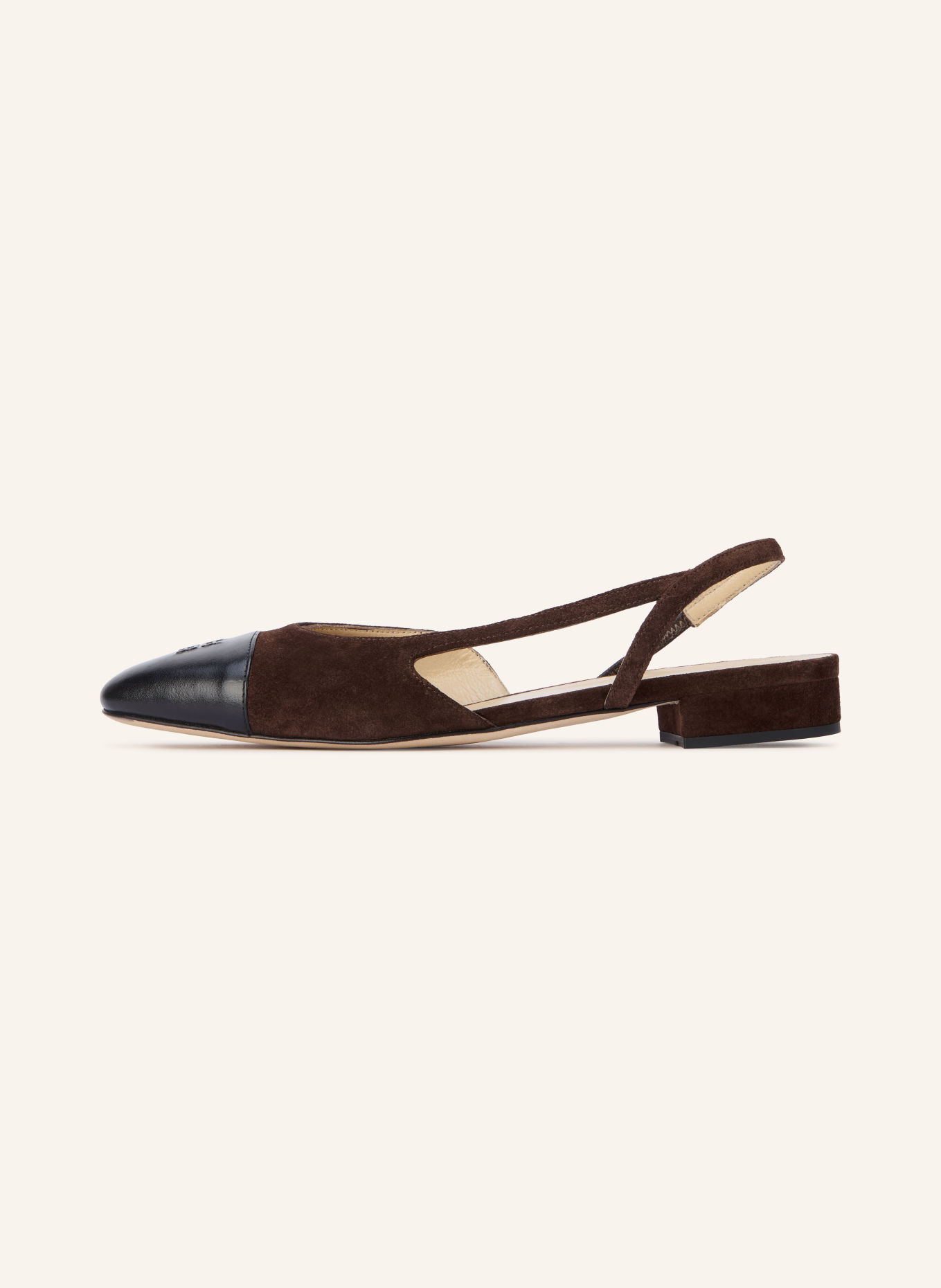 RIANI Slingback ballerinas: DARK BROWN / BLACK