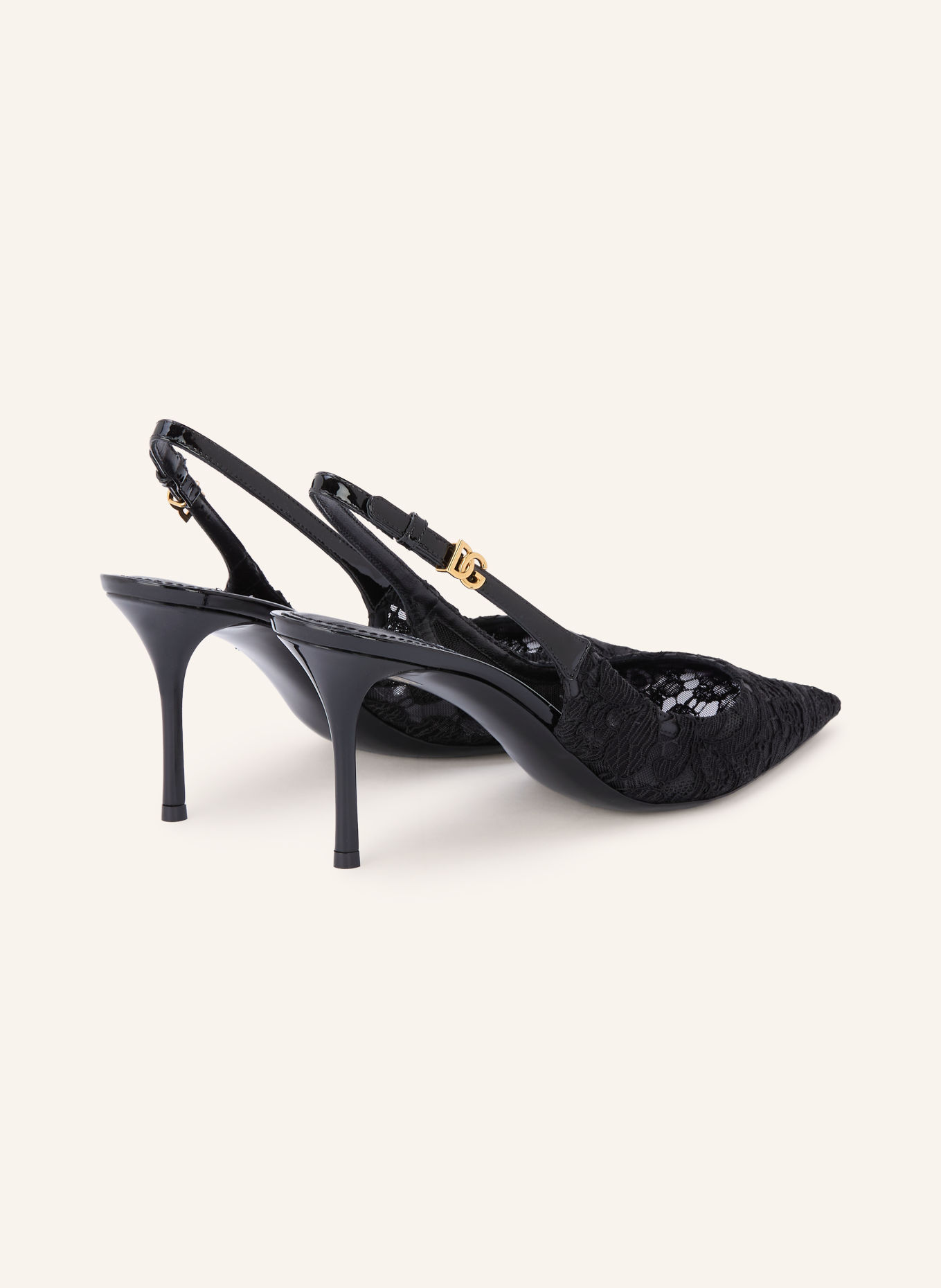 DOLCE & GABBANA Slingback pumps: BLACK