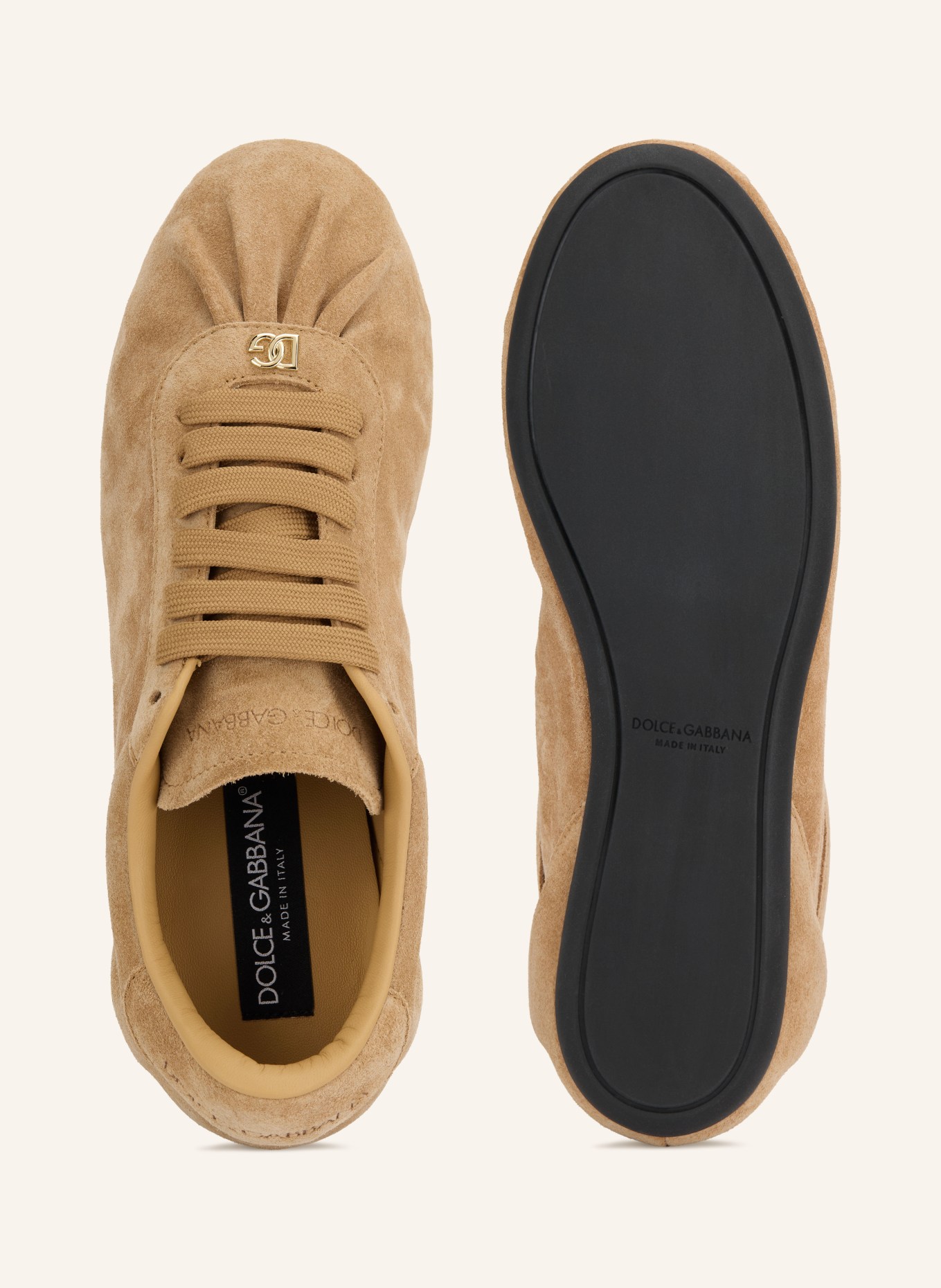 DOLCE & GABBANA Sneaker: BEIGE