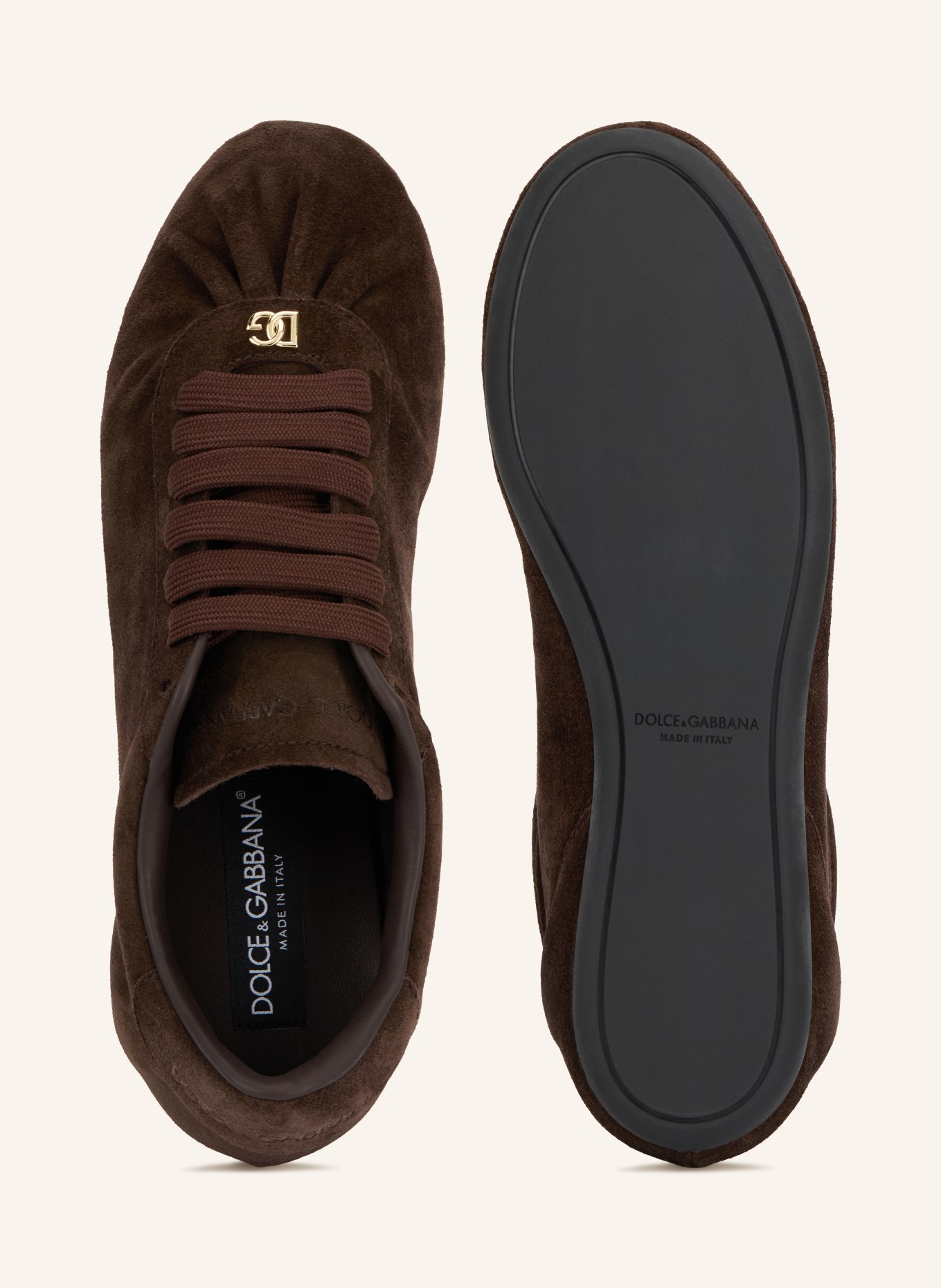 DOLCE & GABBANA Sneaker: DUNKELBRAUN