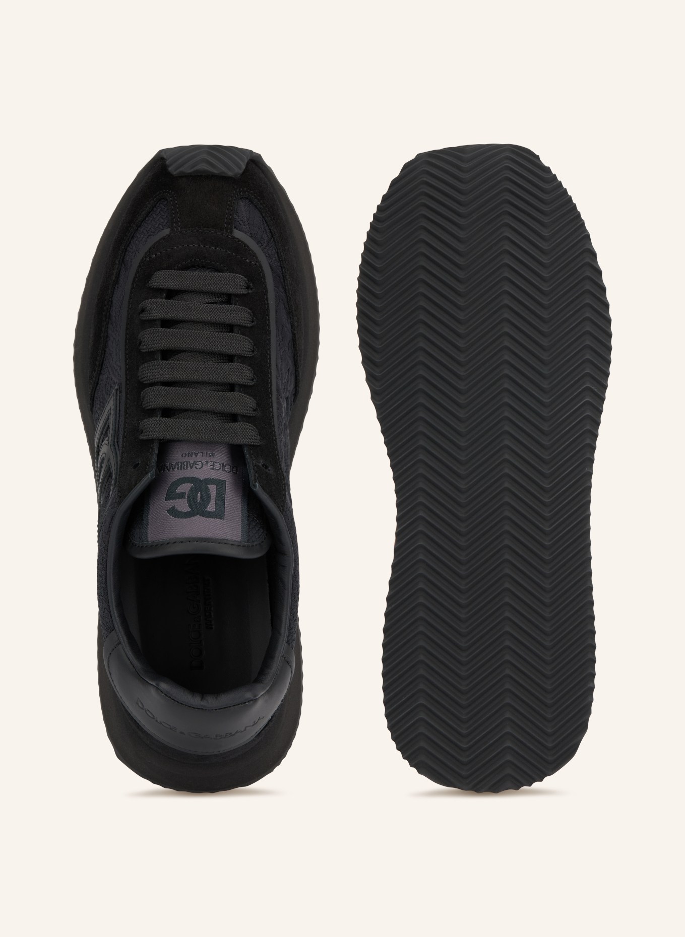 DOLCE & GABBANA Sneaker DG CUSHION: SCHWARZ