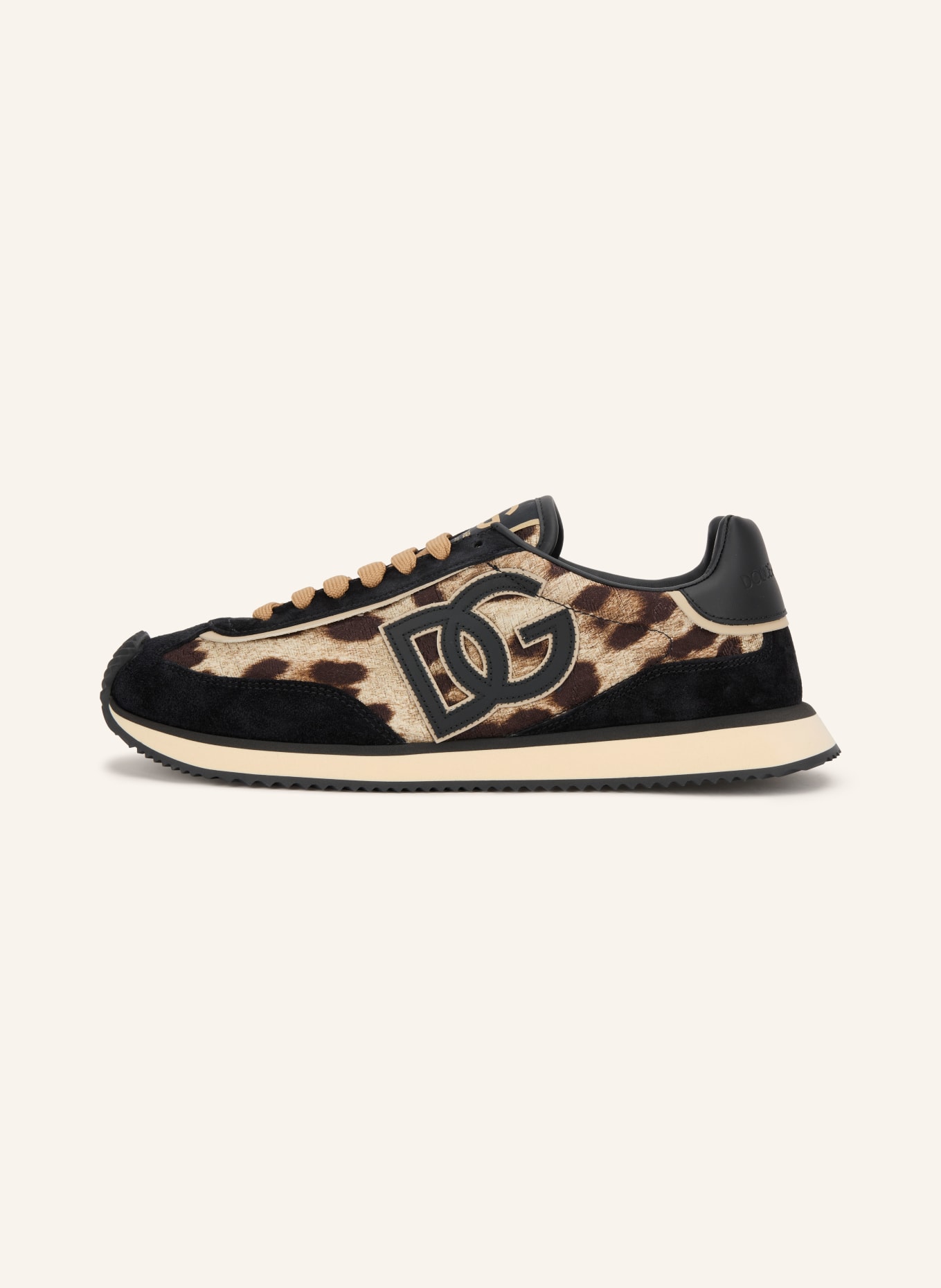 DOLCE & GABBANA Sneaker DG CUSHION: SCHWARZ / BRAUN / BEIGE