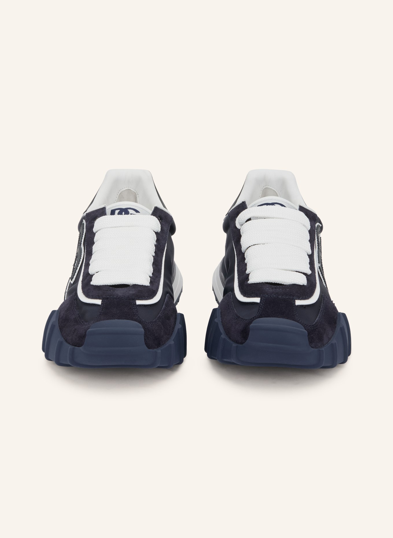 DOLCE & GABBANA Sneaker: DUNKELBLAU / WEISS