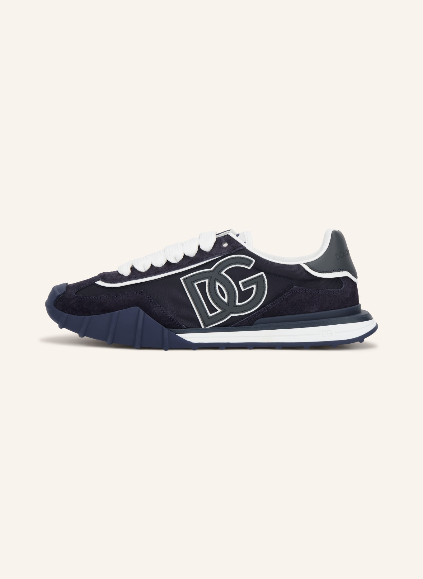 DOLCE & GABBANA Sneaker: DUNKELBLAU / WEISS
