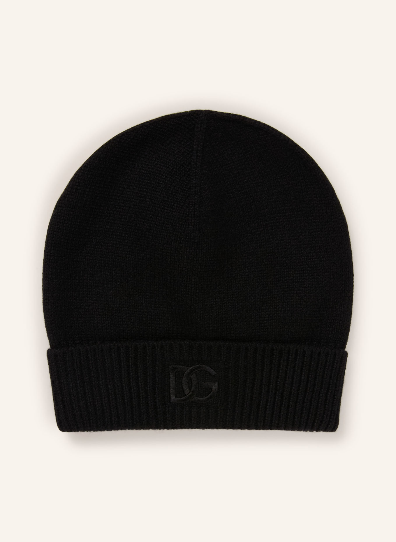 DOLCE & GABBANA Cashmere-Mütze: SCHWARZ