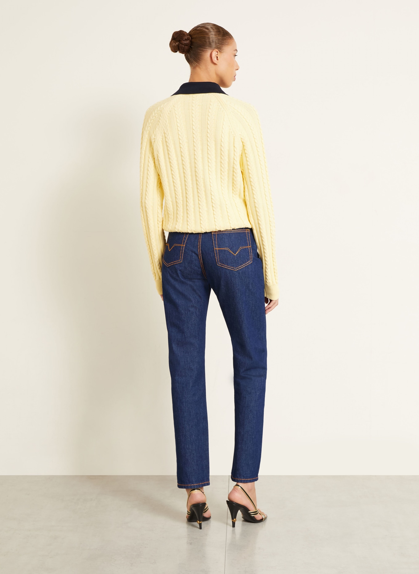 VERSACE Straight jeans: 1D870 Blue
