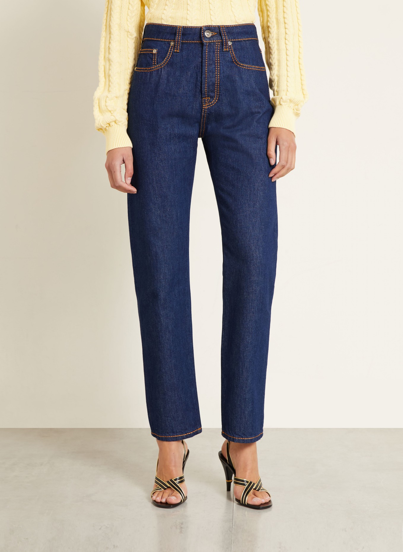 VERSACE Straight jeans: 1D870 Blue