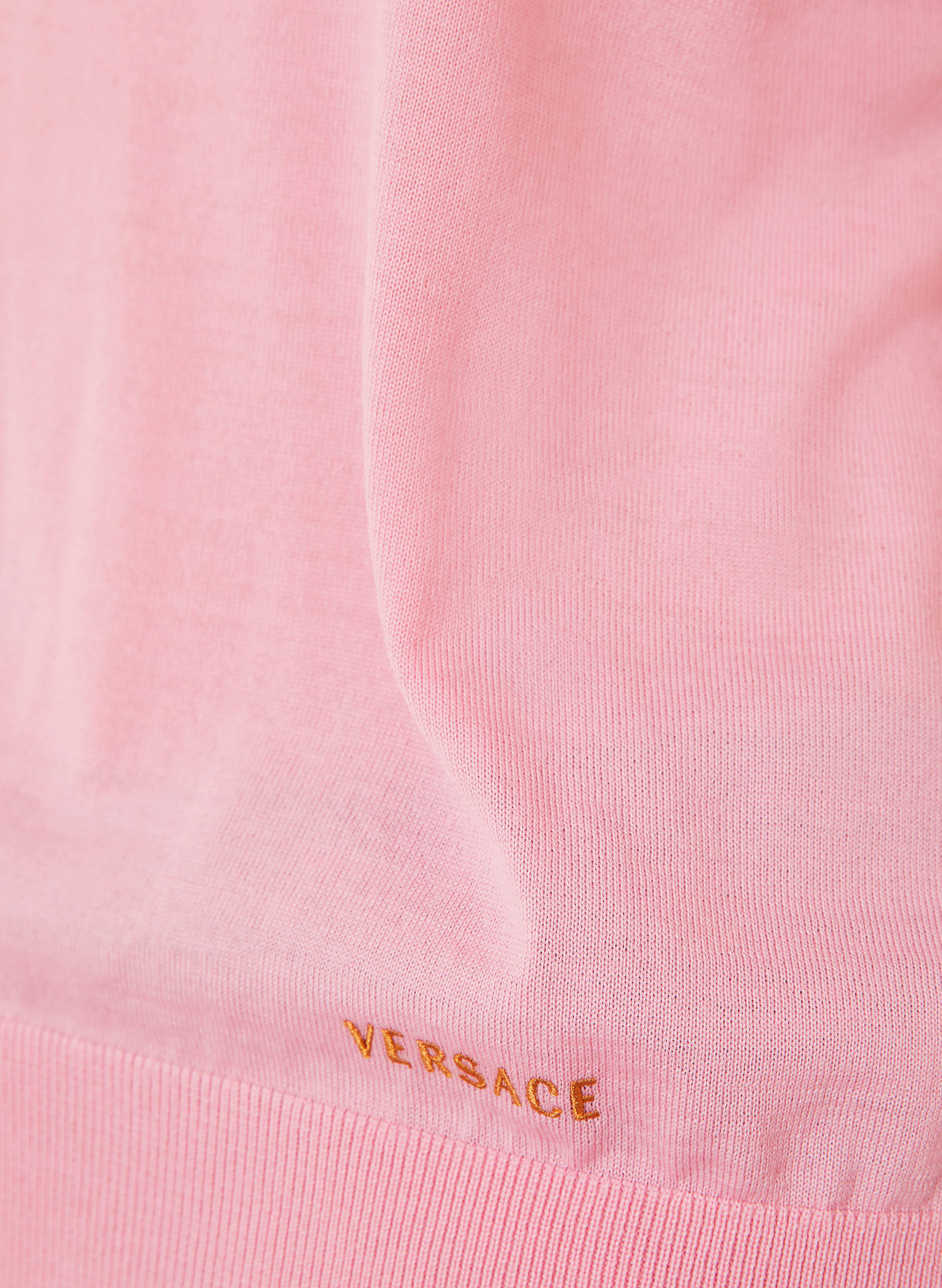 VERSACE Haut en maille: ROSE / CRÈME