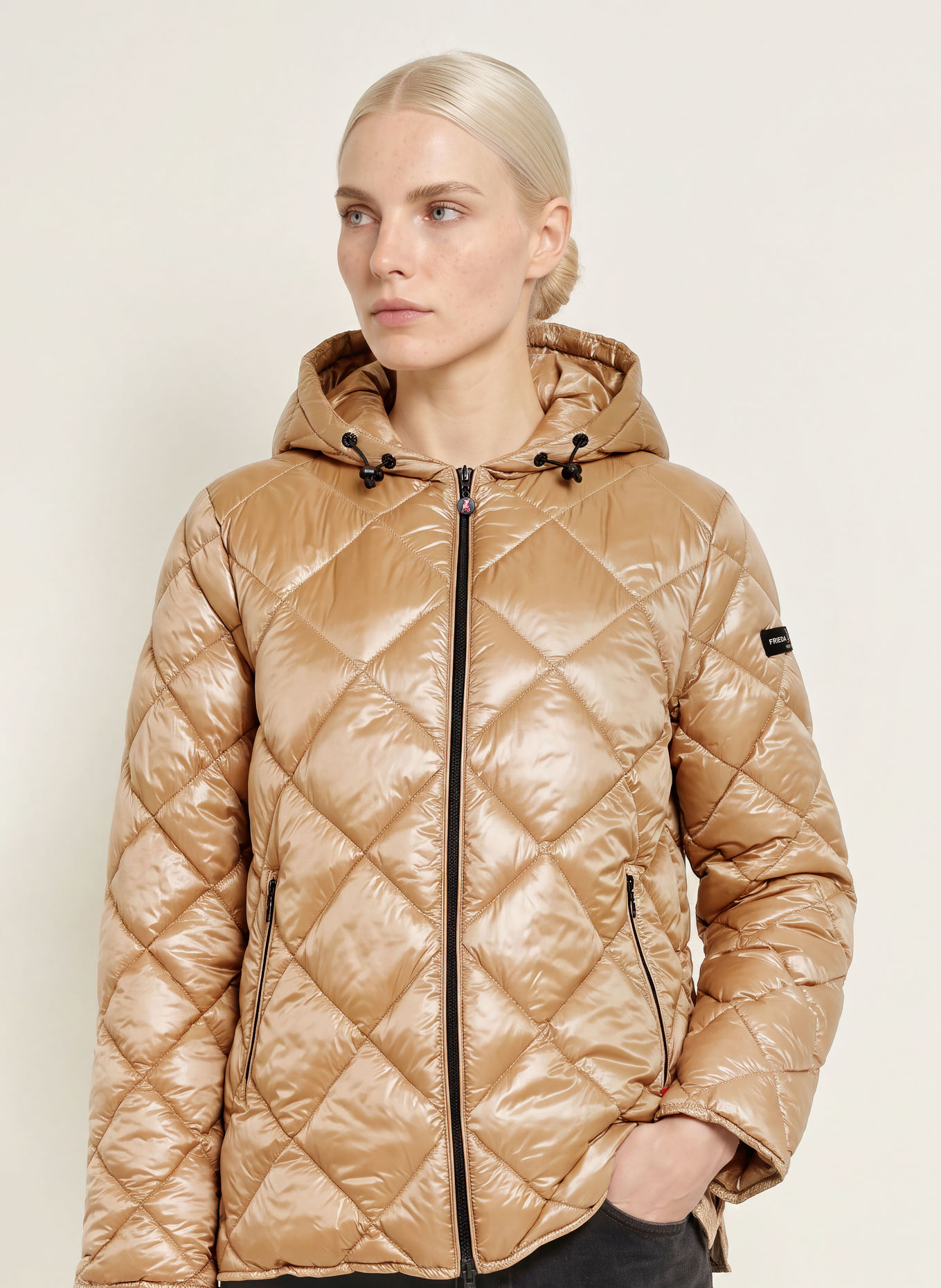 FRIEDA & FREDDIES FINJA Quilted Jacket: CAMEL