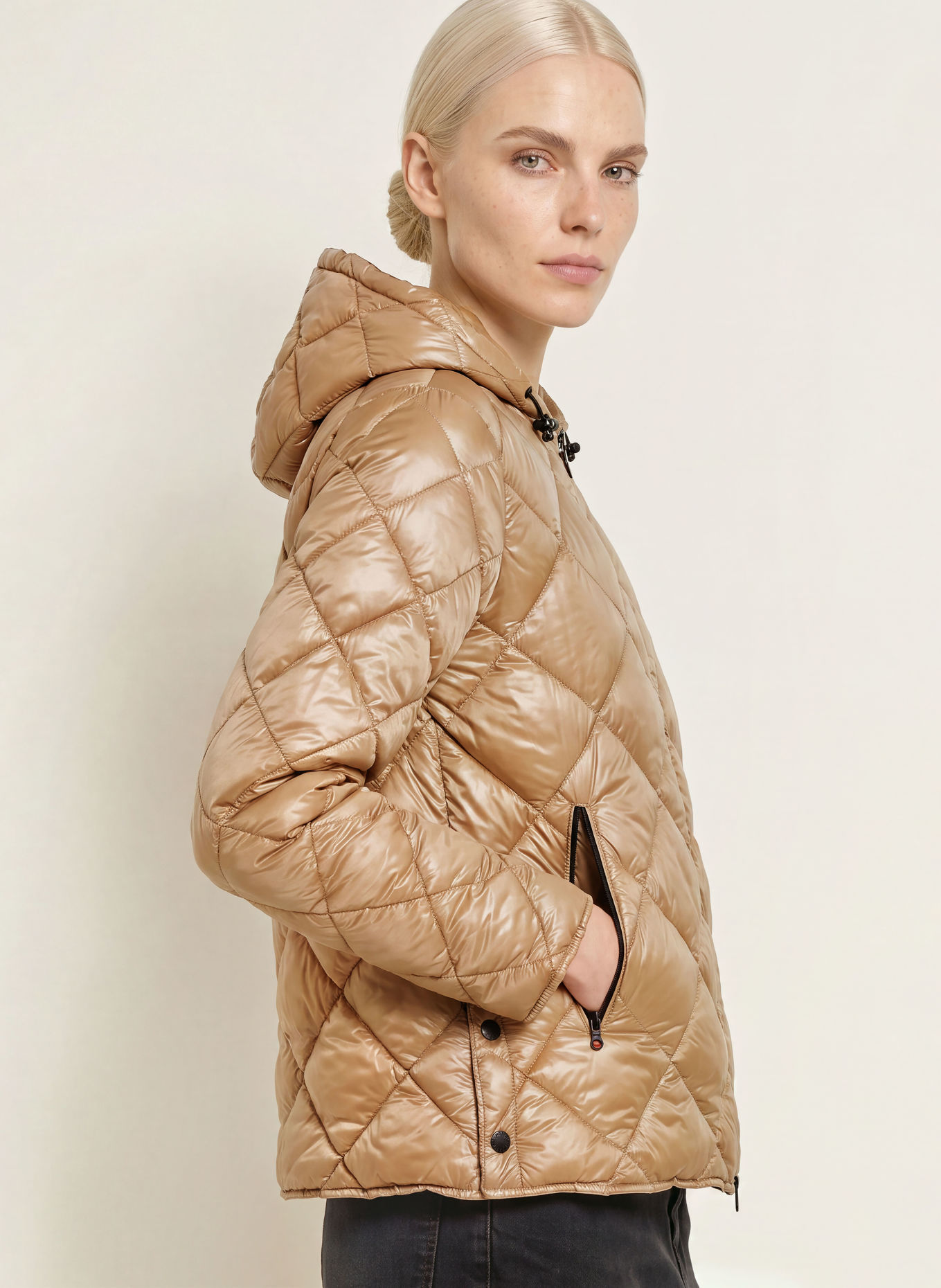 FRIEDA & FREDDIES FINJA Quilted Jacket: CAMEL