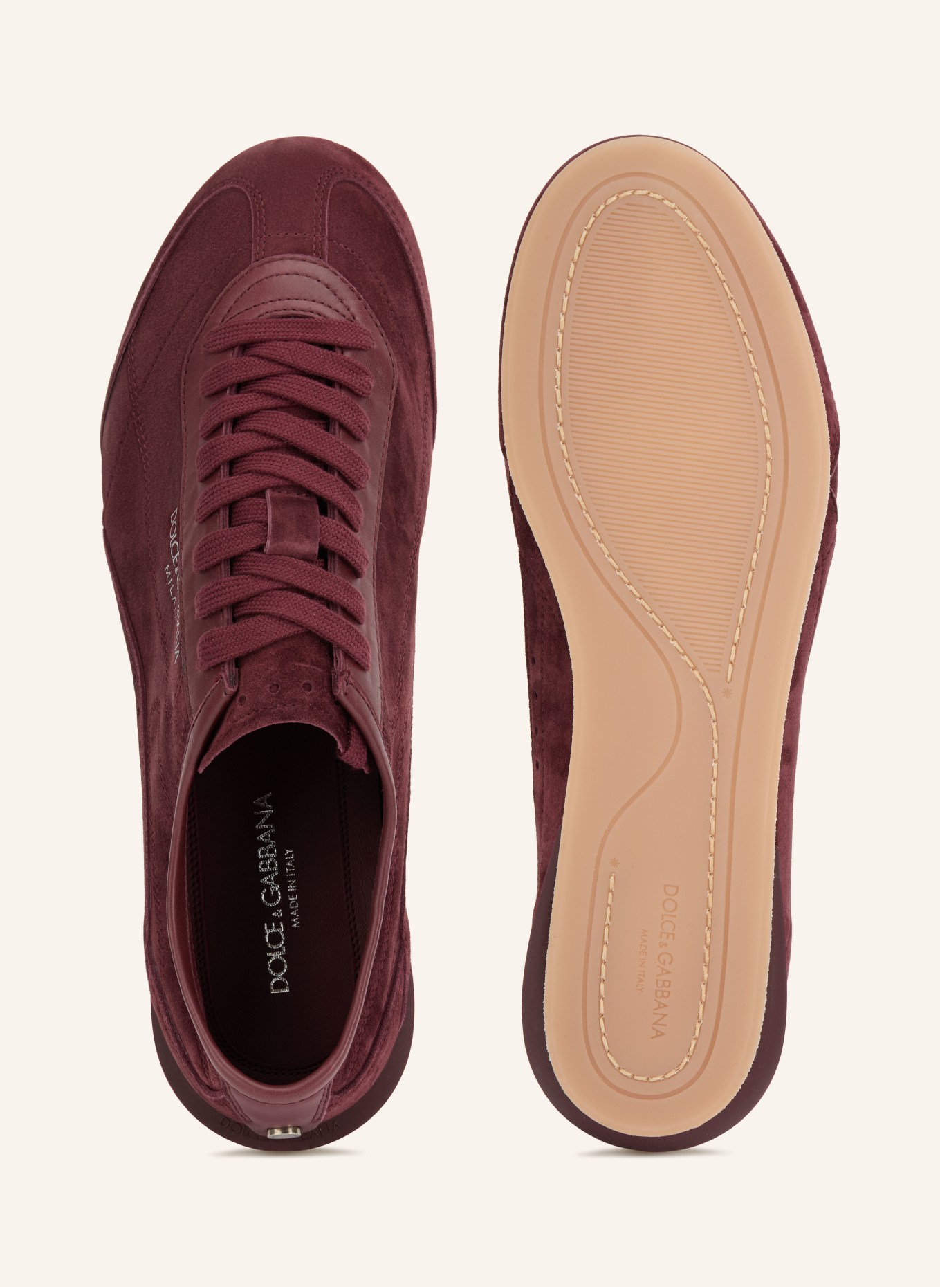 DOLCE & GABBANA Sneakers GIMONDI PLUS: ROUGE FONCÉ