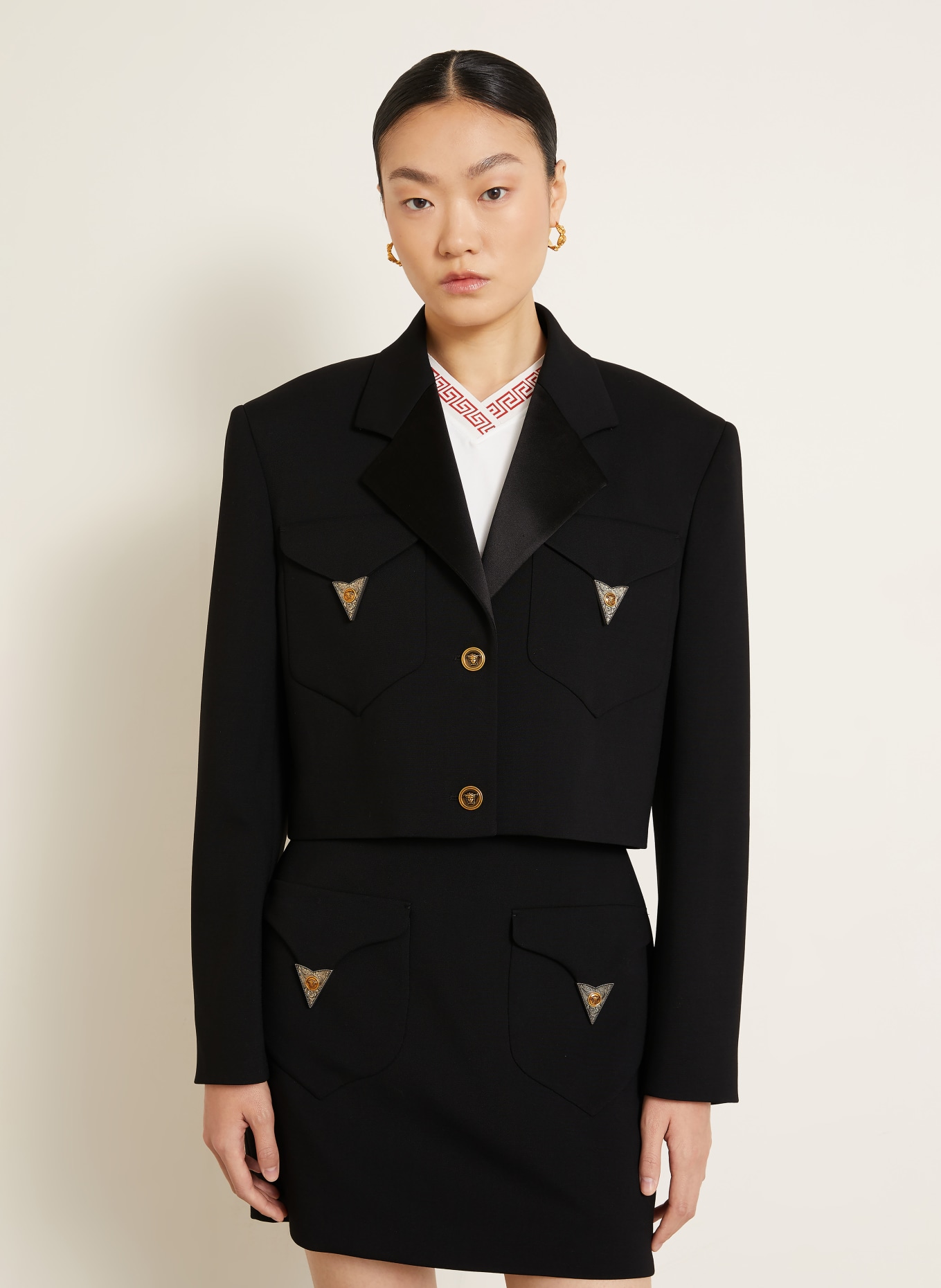 VERSACE Blazer: NEGRU