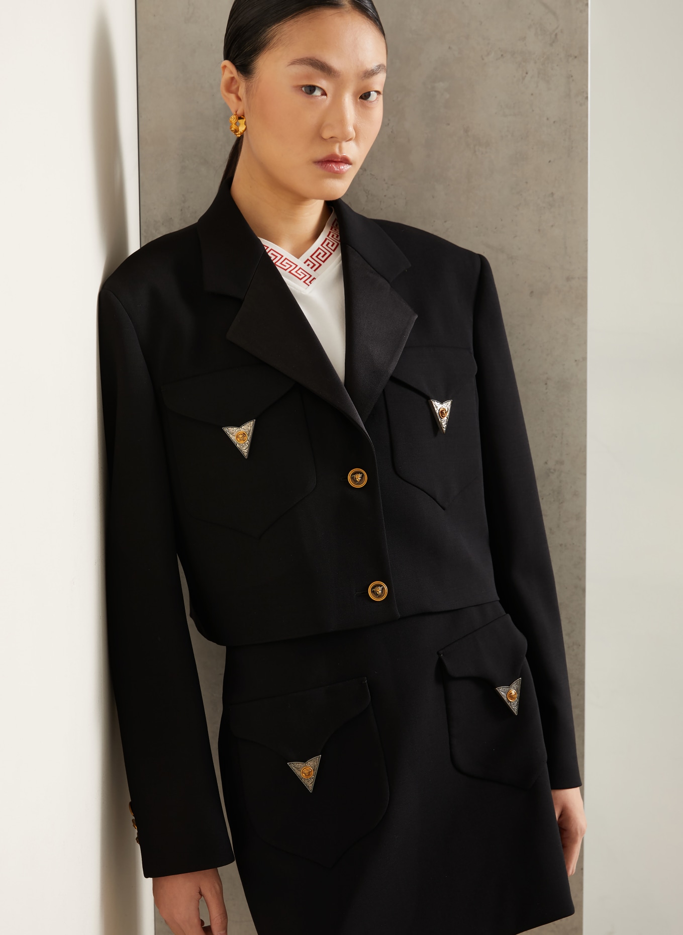 VERSACE Blazer: NEGRU