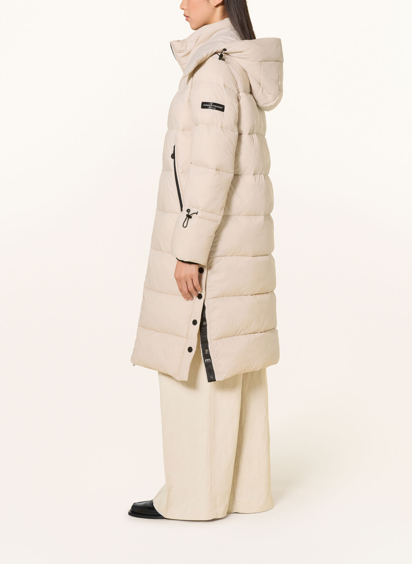 FRIEDA & FREDDIES Steppmantel DEANA mit abnehmbarer Kapuze: CREME