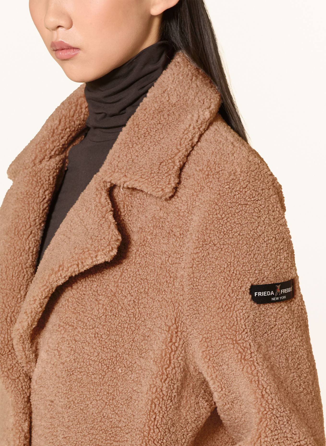 FRIEDA & FREDDIES Teddyfell-Mantel GINEZ: BEIGE