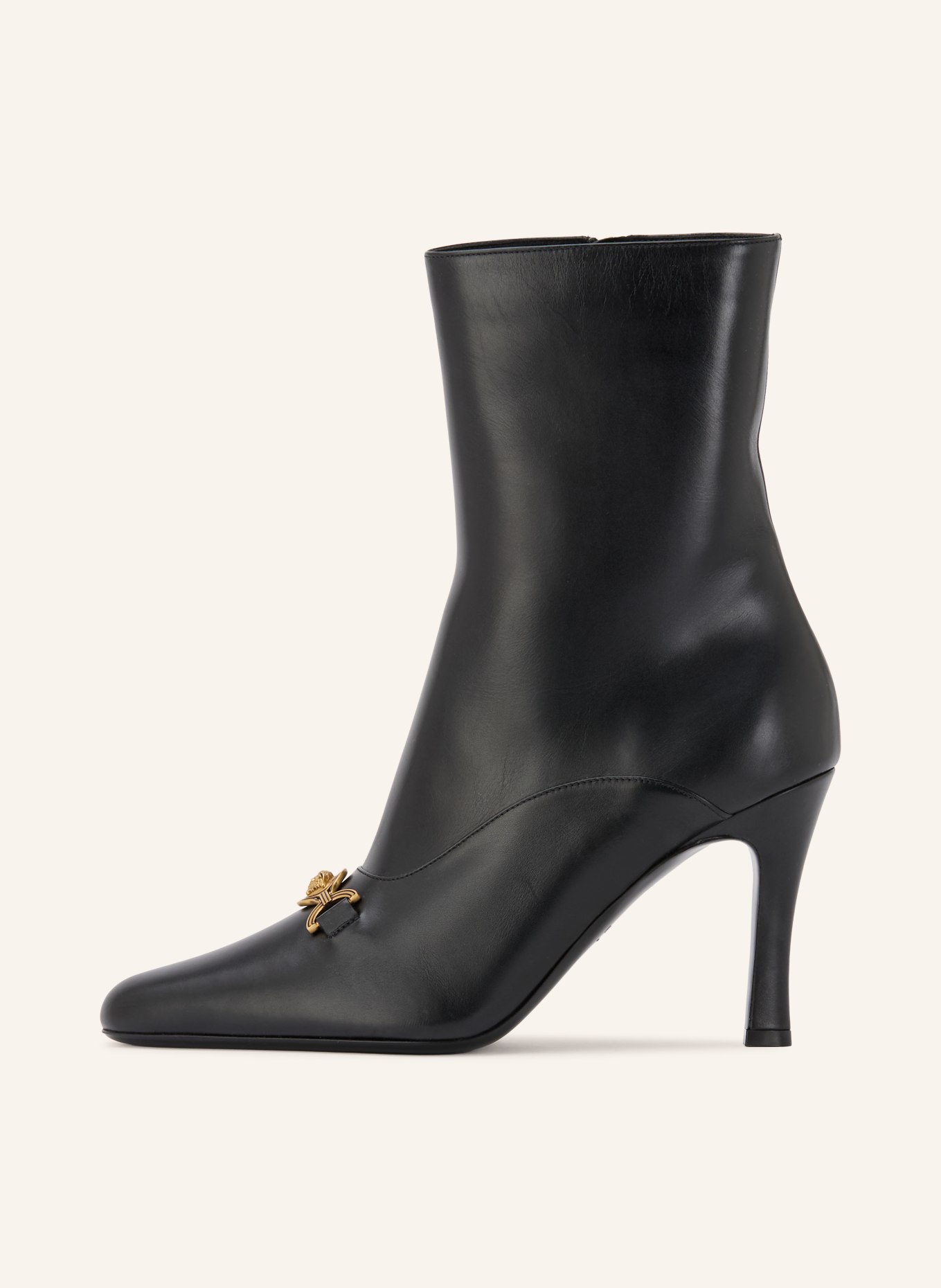 VERSACE Botki MARISA: CZARNY / ZŁOTY
