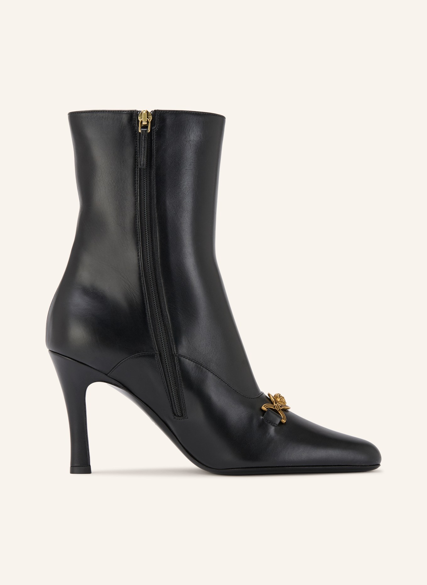 VERSACE Botki MARISA: CZARNY / ZŁOTY