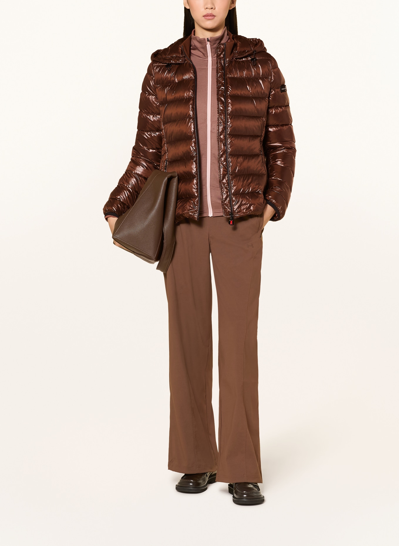 FRIEDA & FREDDIES Steppjacke WENDA mit abnehmbarer Kapuze: DUNKELBRAUN