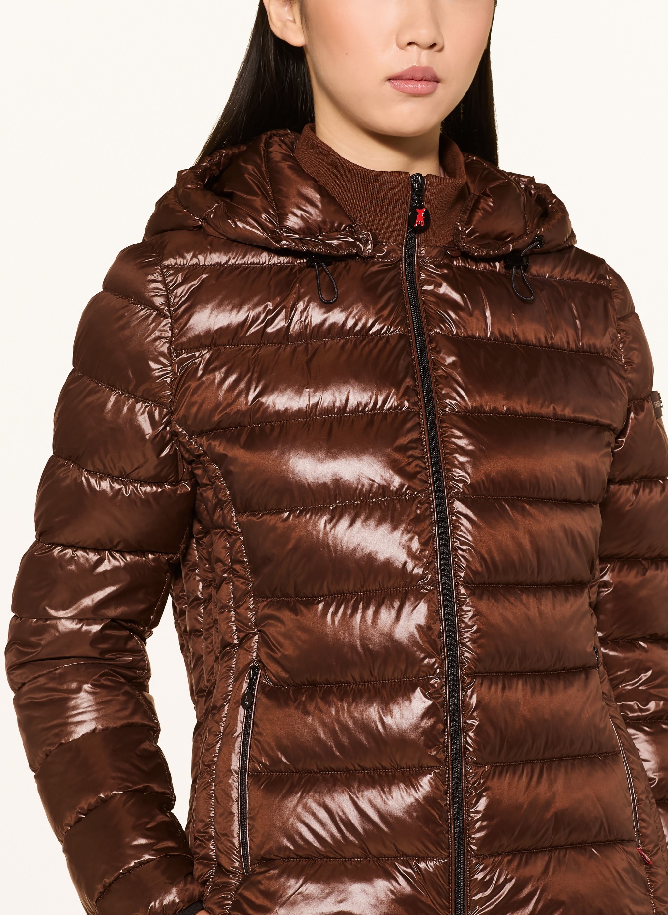 FRIEDA & FREDDIES Steppjacke WENDA mit abnehmbarer Kapuze: DUNKELBRAUN