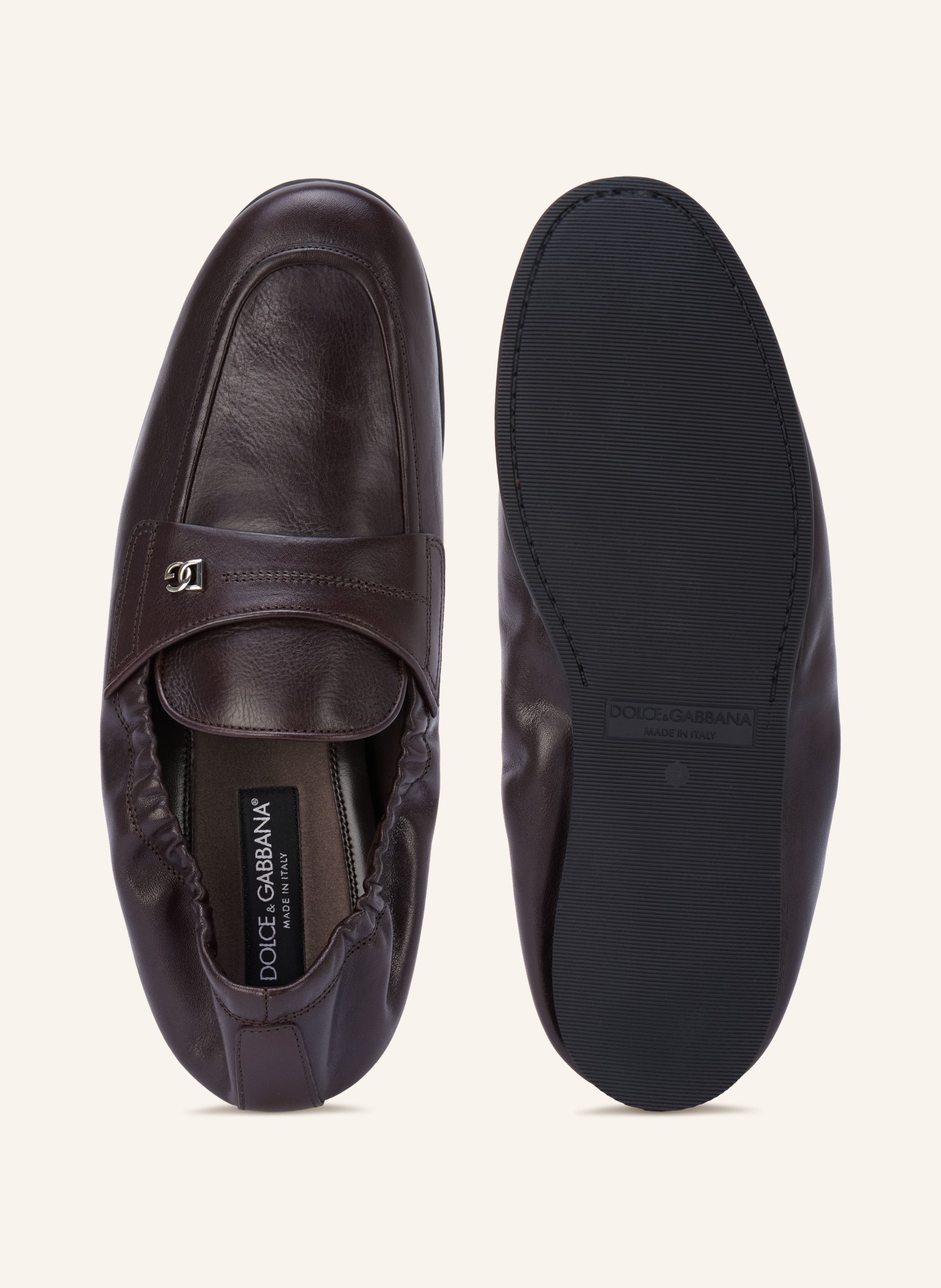 DOLCE & GABBANA Loafers: DARK BROWN