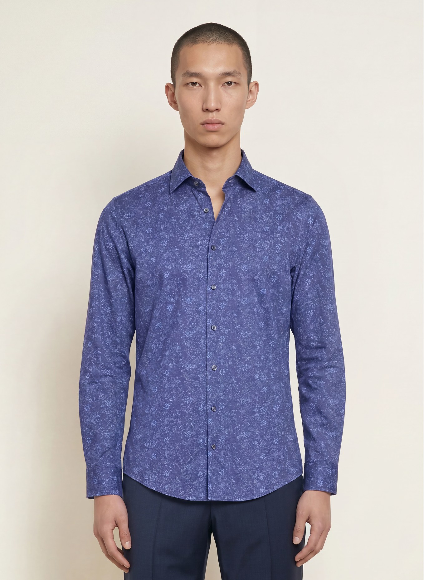 seidensticker Hemd Slim Fit: BLAU / HELLBLAU
