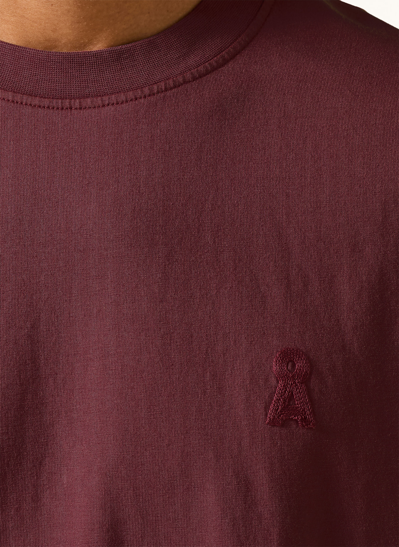 ARMEDANGELS T-shirt MAARKOS: DONKERROOD