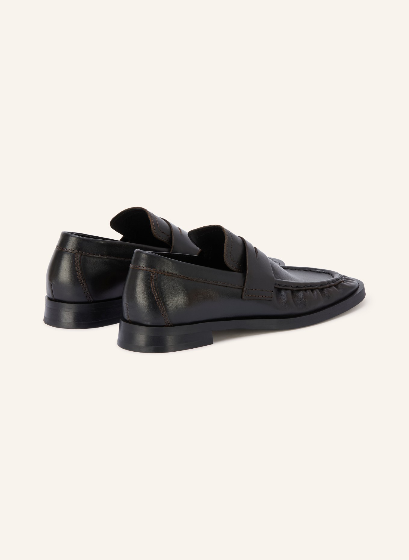 MIISTA Penny-Loafer ZITA: DUNKELBRAUN / SCHWARZ