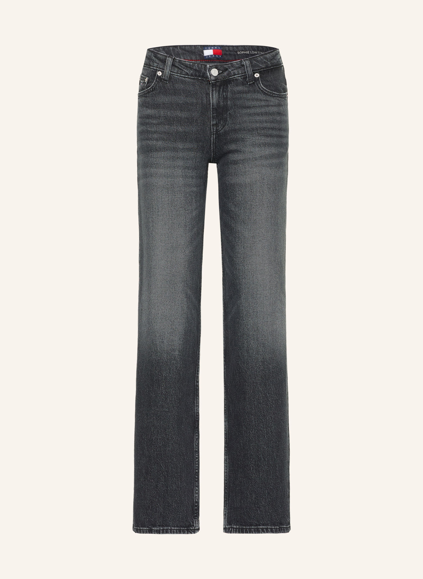 TOMMY JEANS Jeansy straight SOPHIE LOW STRAIGHT: 1BZ Denim Black