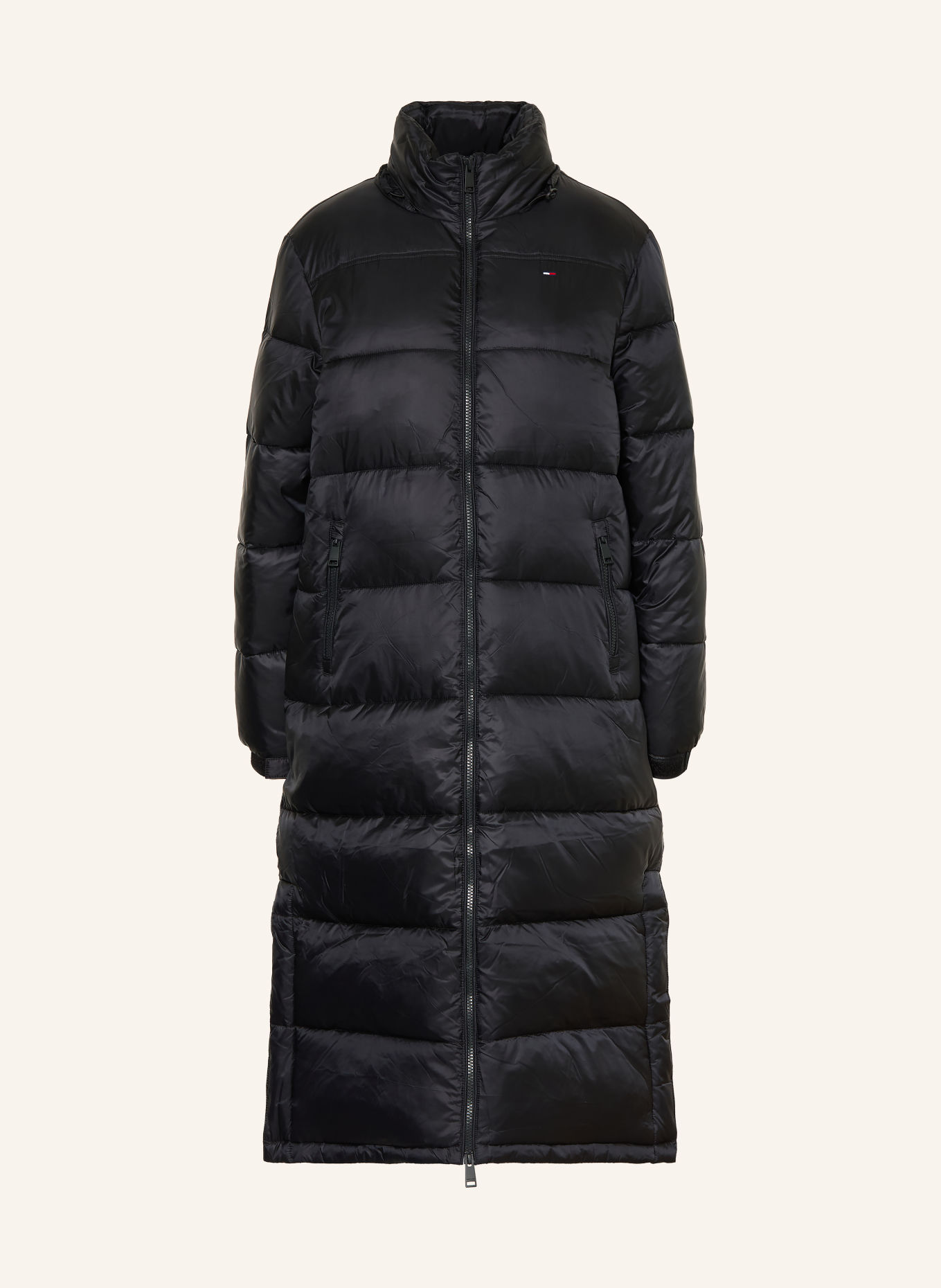 TOMMY JEANS Steppmantel: SCHWARZ