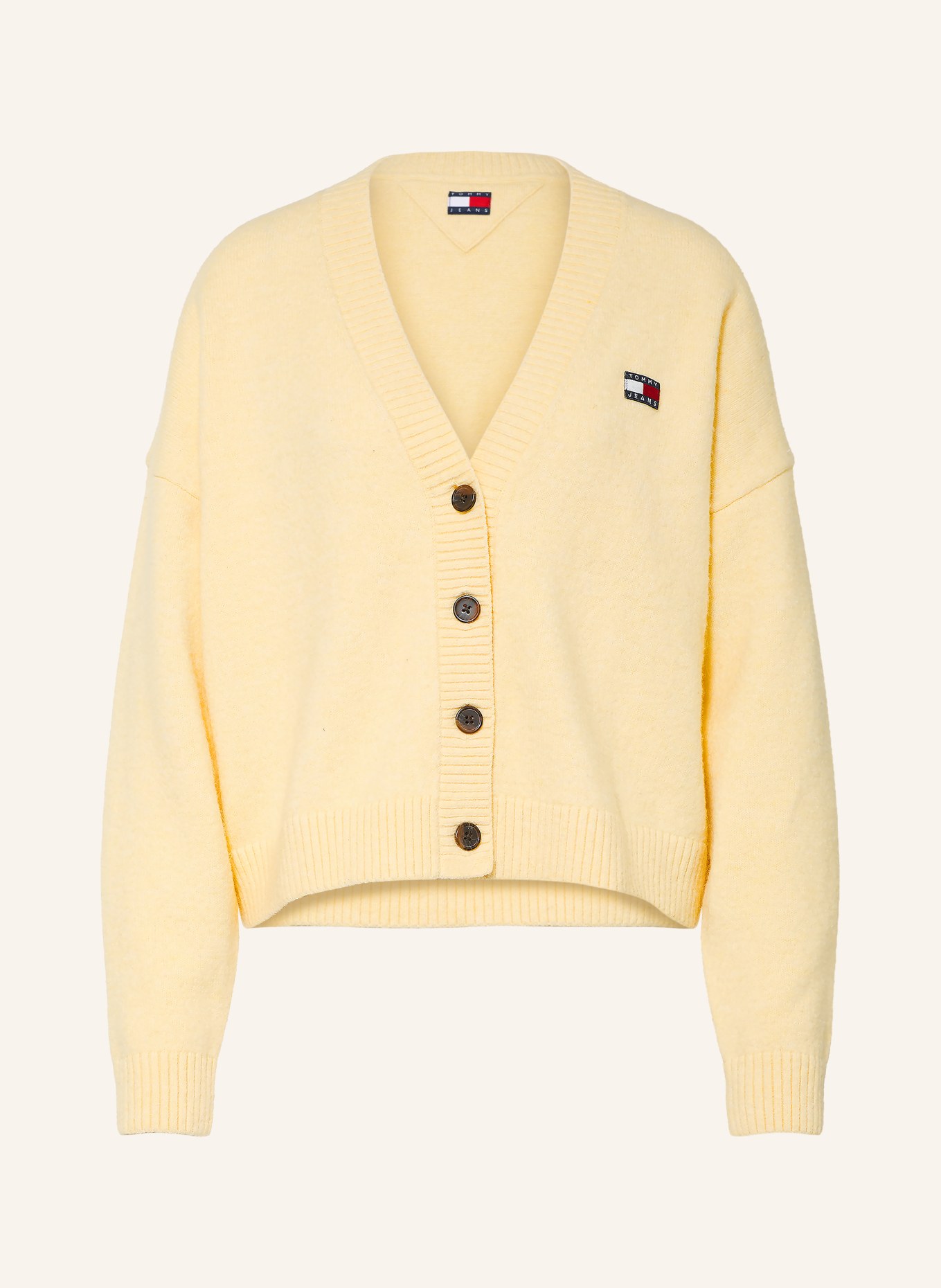 TOMMY JEANS Cardigan: LIGHT YELLOW