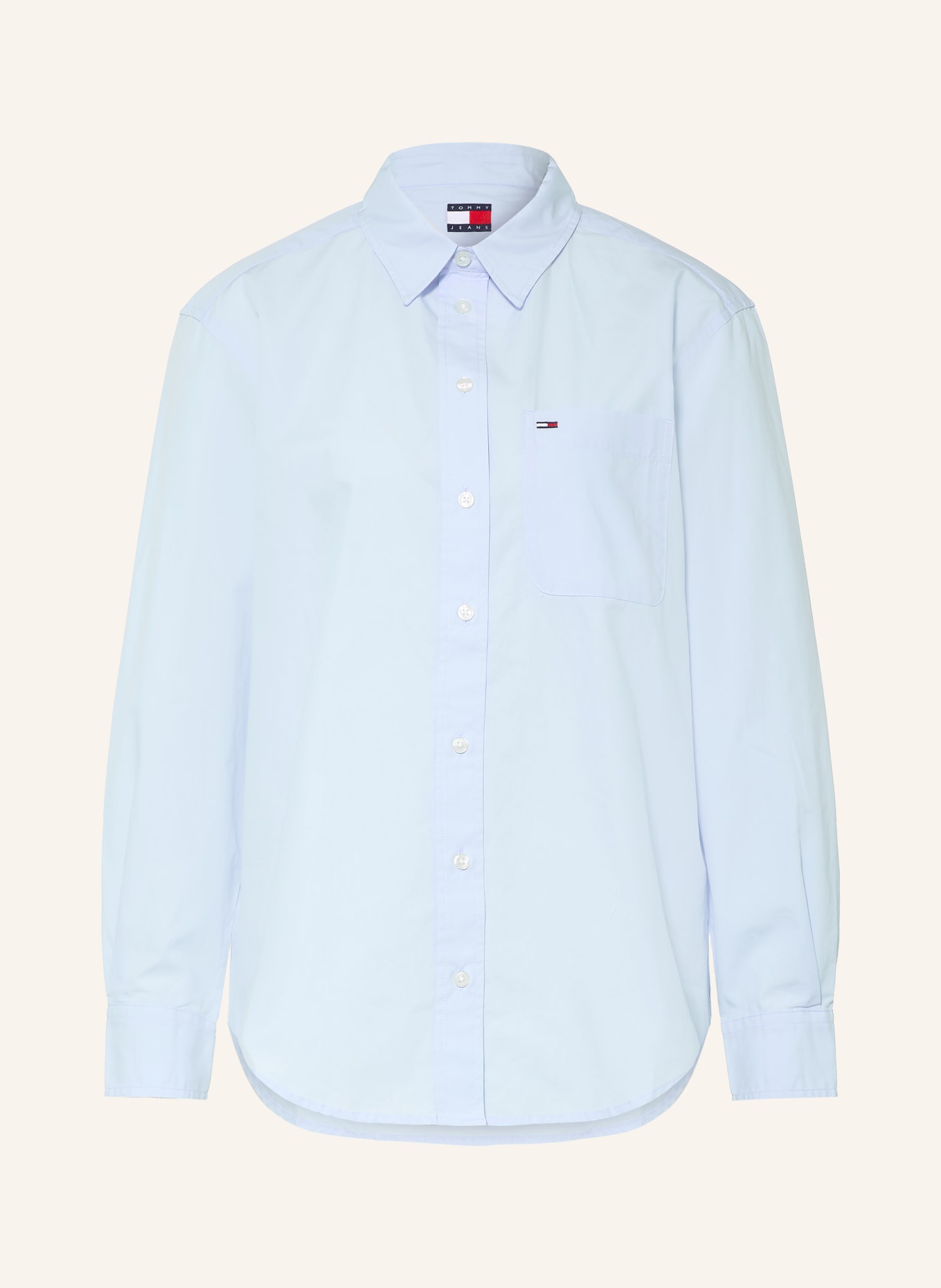 TOMMY JEANS Overhemdblouse: LICHTBLAUW