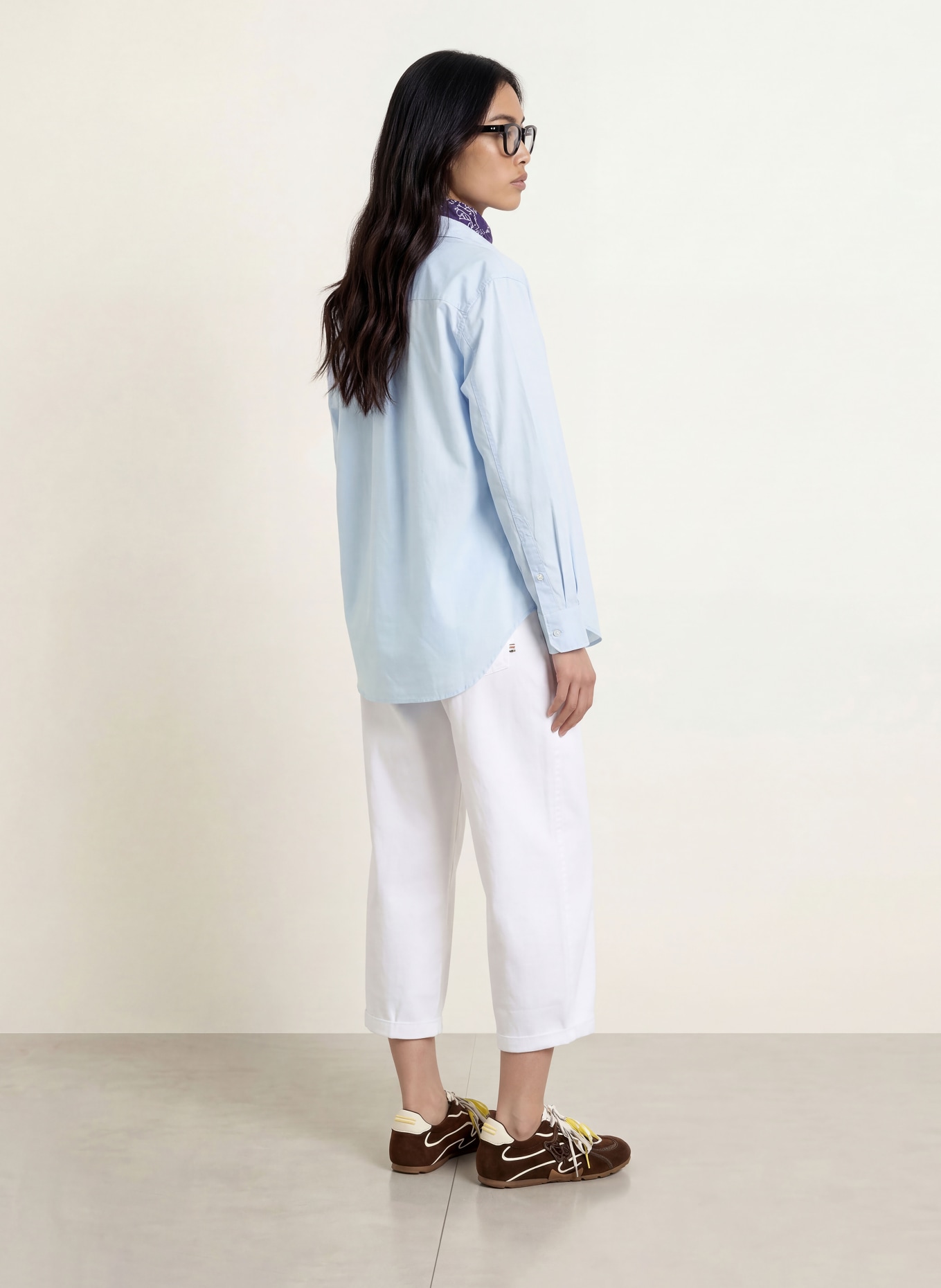 TOMMY JEANS Overhemdblouse: LICHTBLAUW