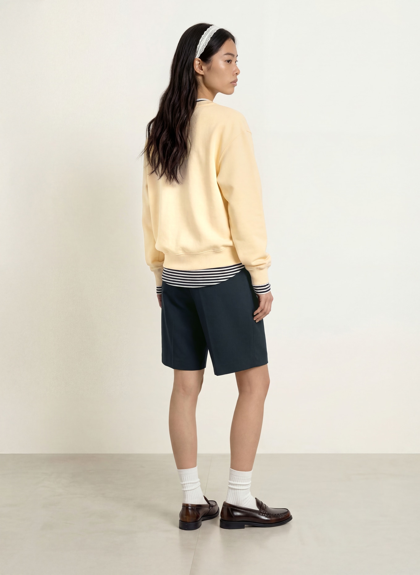 TOMMY JEANS Sweatshirt: LIGHT YELLOW