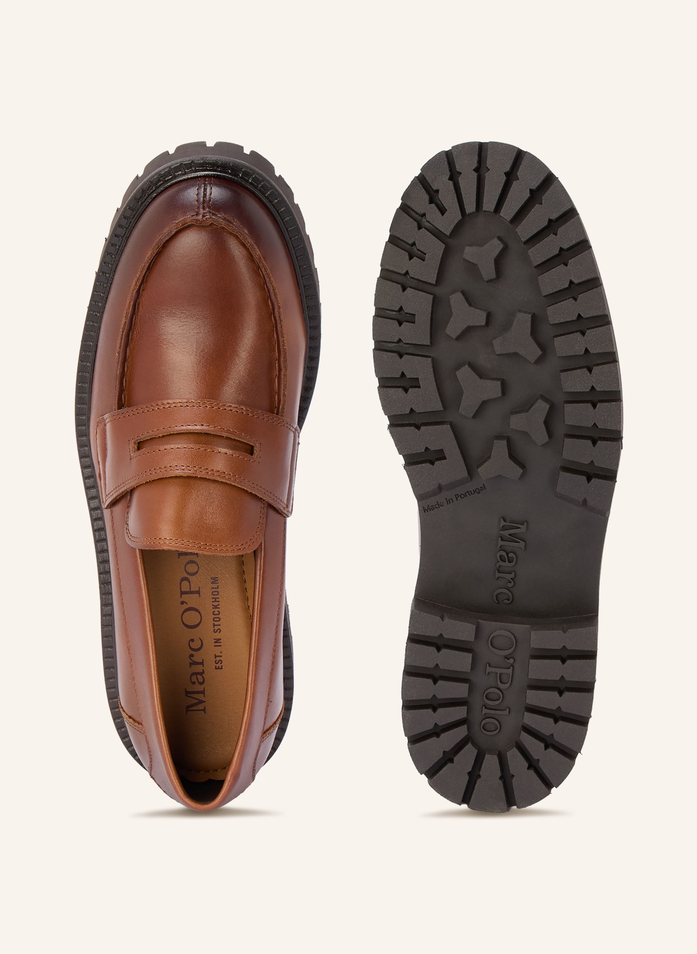 Marc O'Polo Penny loafer PHIA: COGNAC