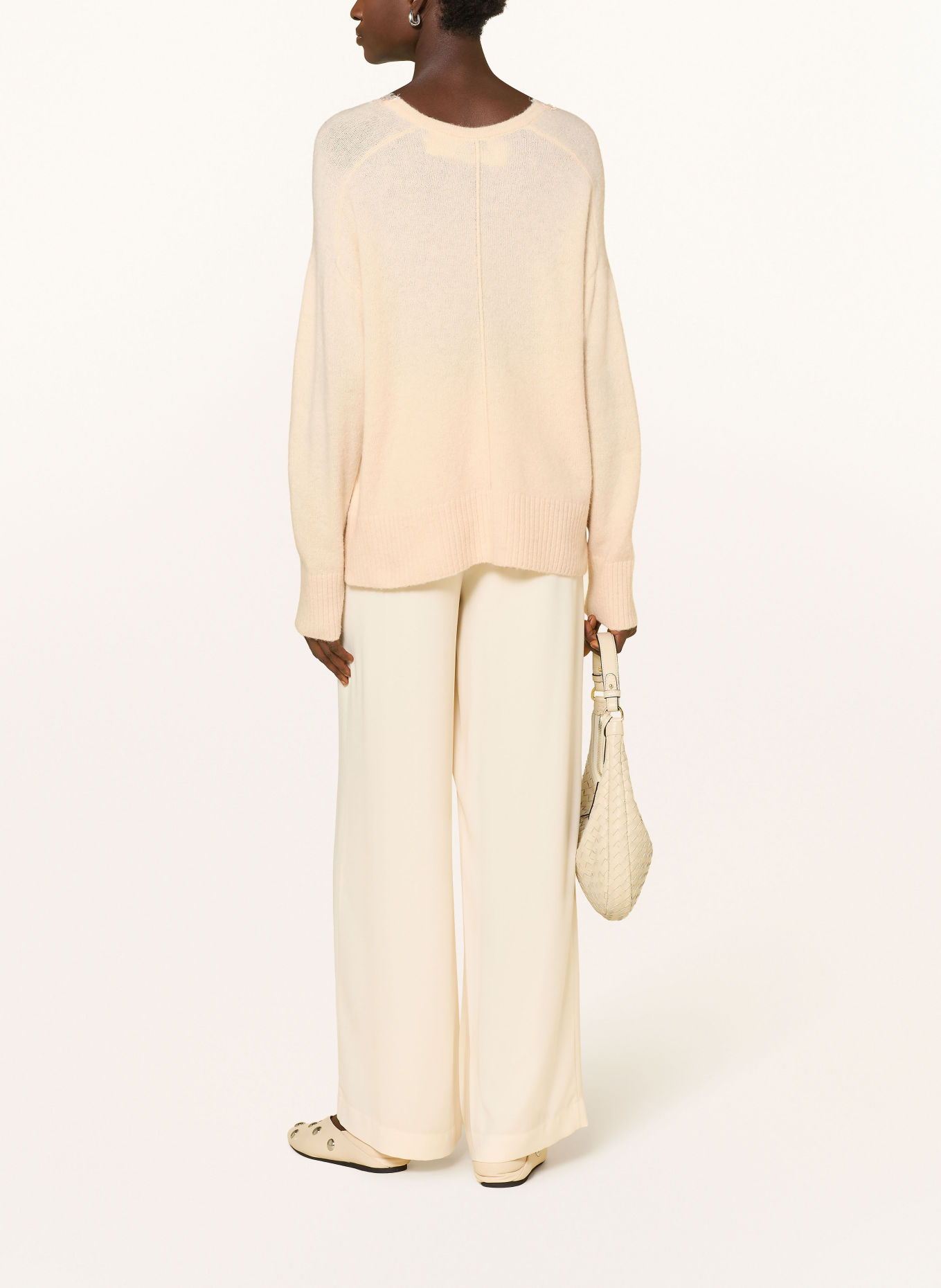 MILANO ITALY Pullover mit Spitze: CREME