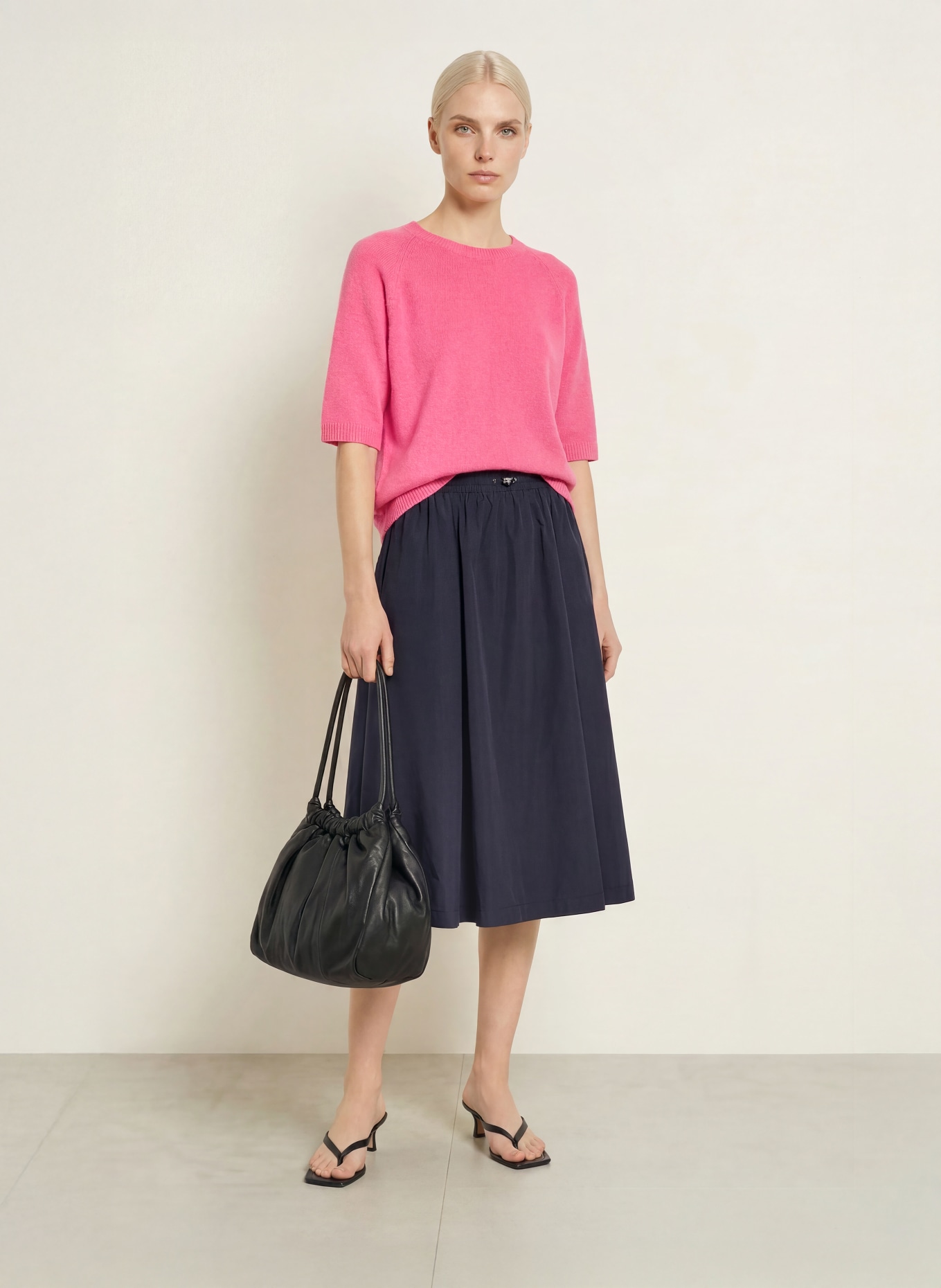 MILANO ITALY Gebreid shirt: ROZE
