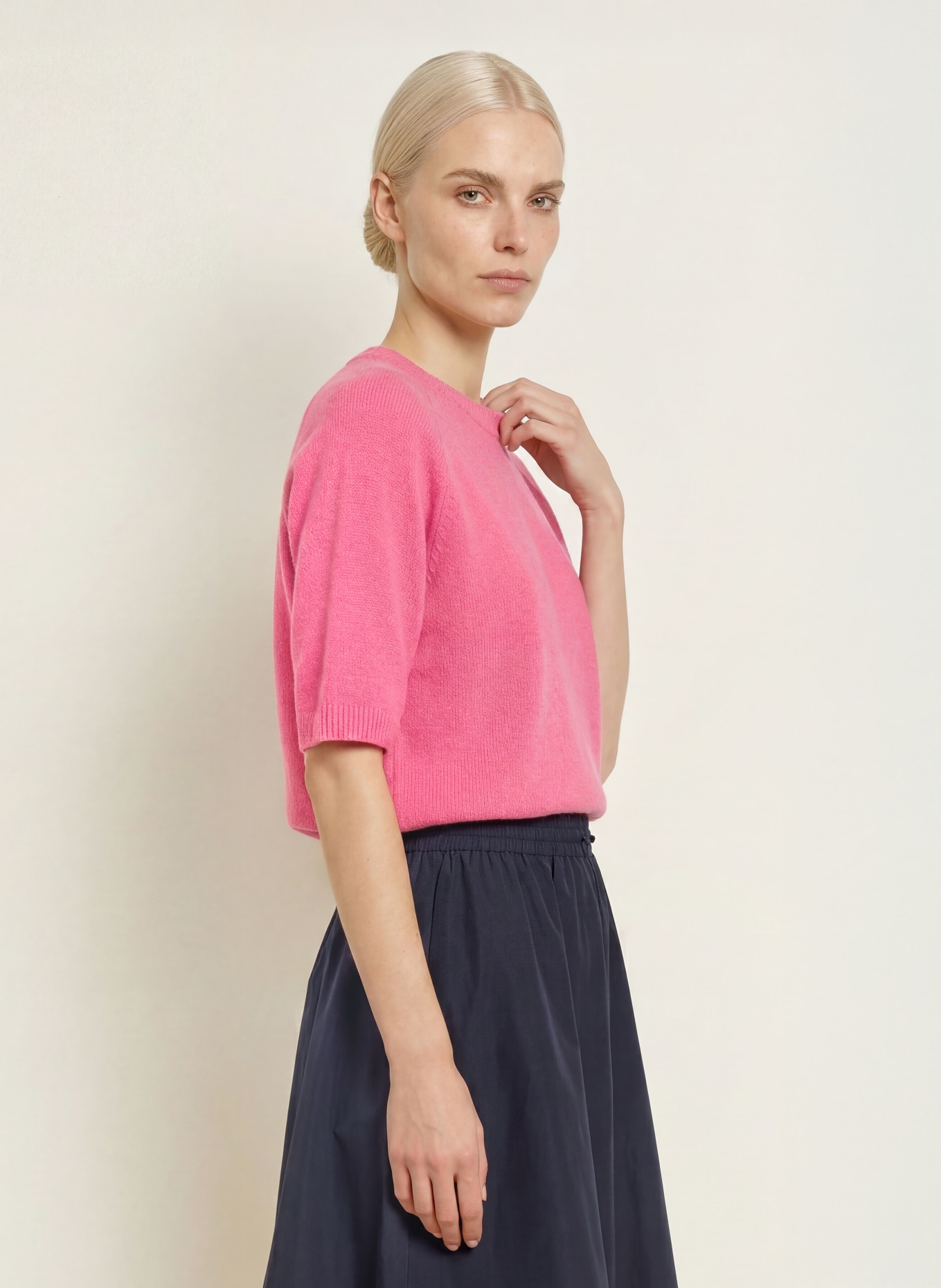 MILANO ITALY Gebreid shirt: ROZE