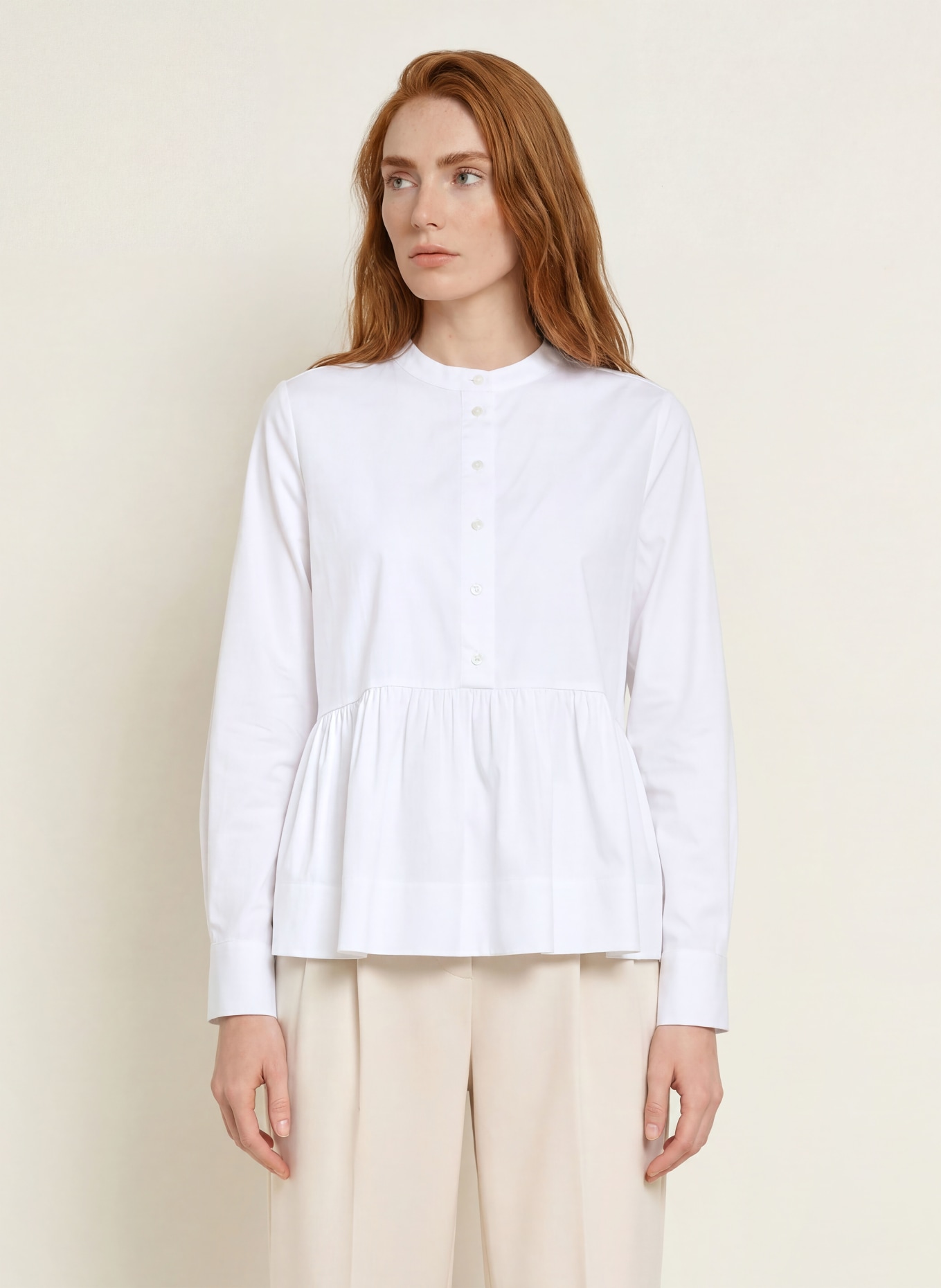 MILANO ITALY Chemisier: BLANC